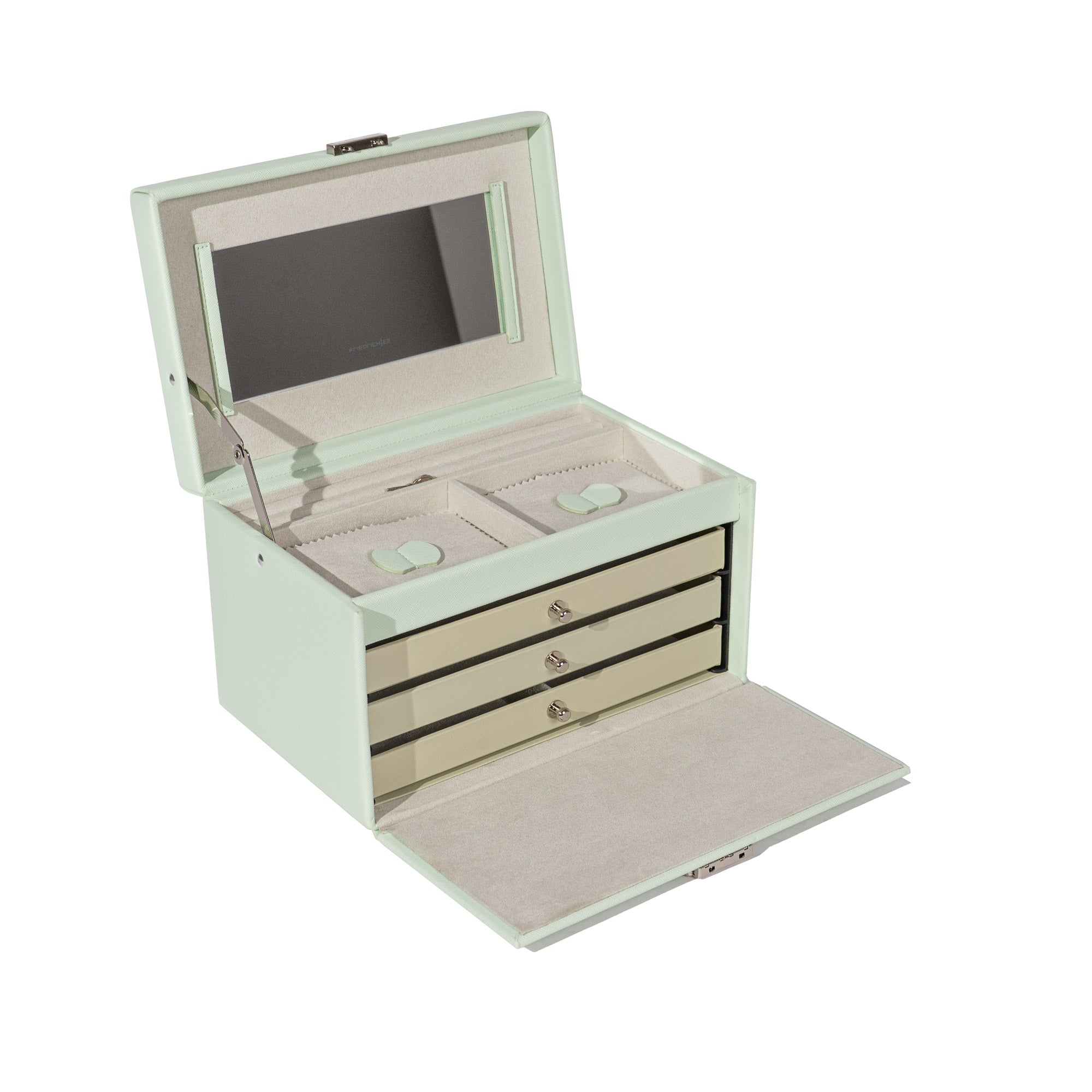 Jolie jewelry box in cross -crevets optics