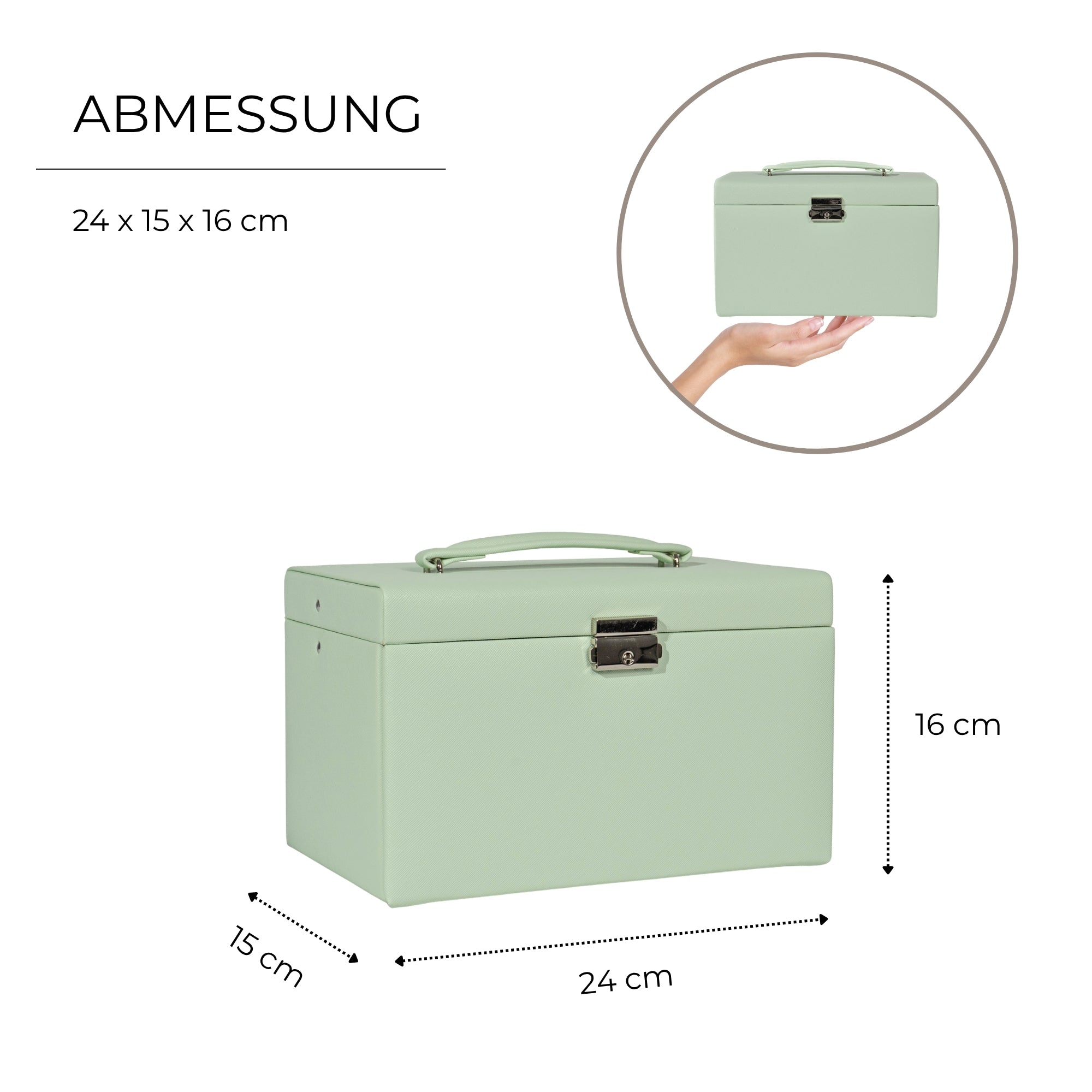 JOLIE Schmuckkästchen in Kreuznarben Optik
