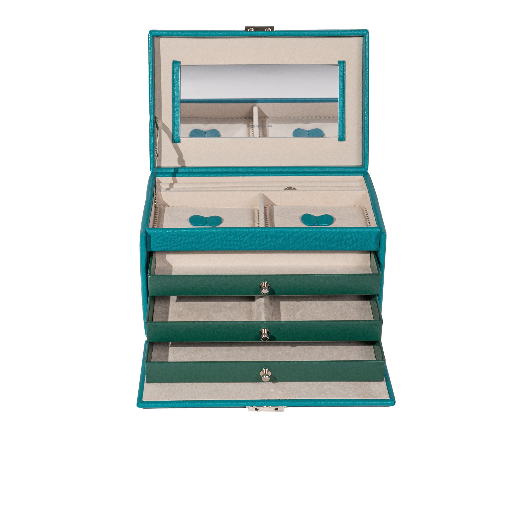 Jolie jewelry box in cross -crevets optics