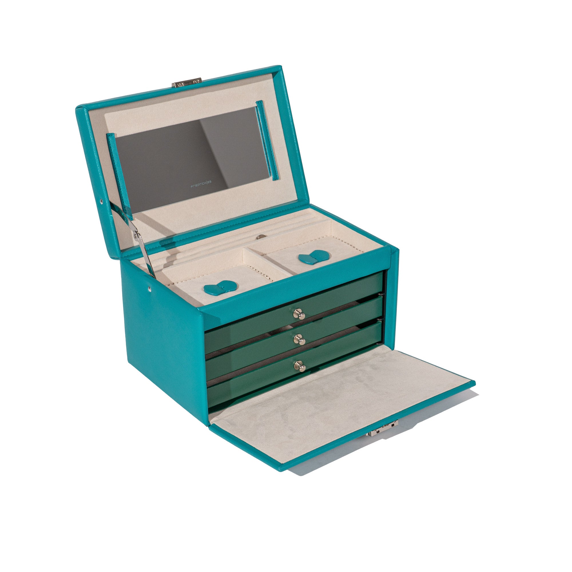 Jolie jewelry box in cross -crevets optics