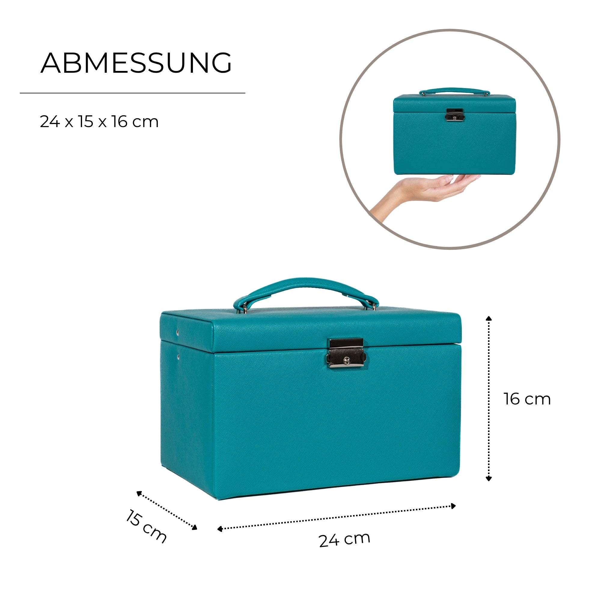 JOLIE Schmuckkästchen in Kreuznarben Optik