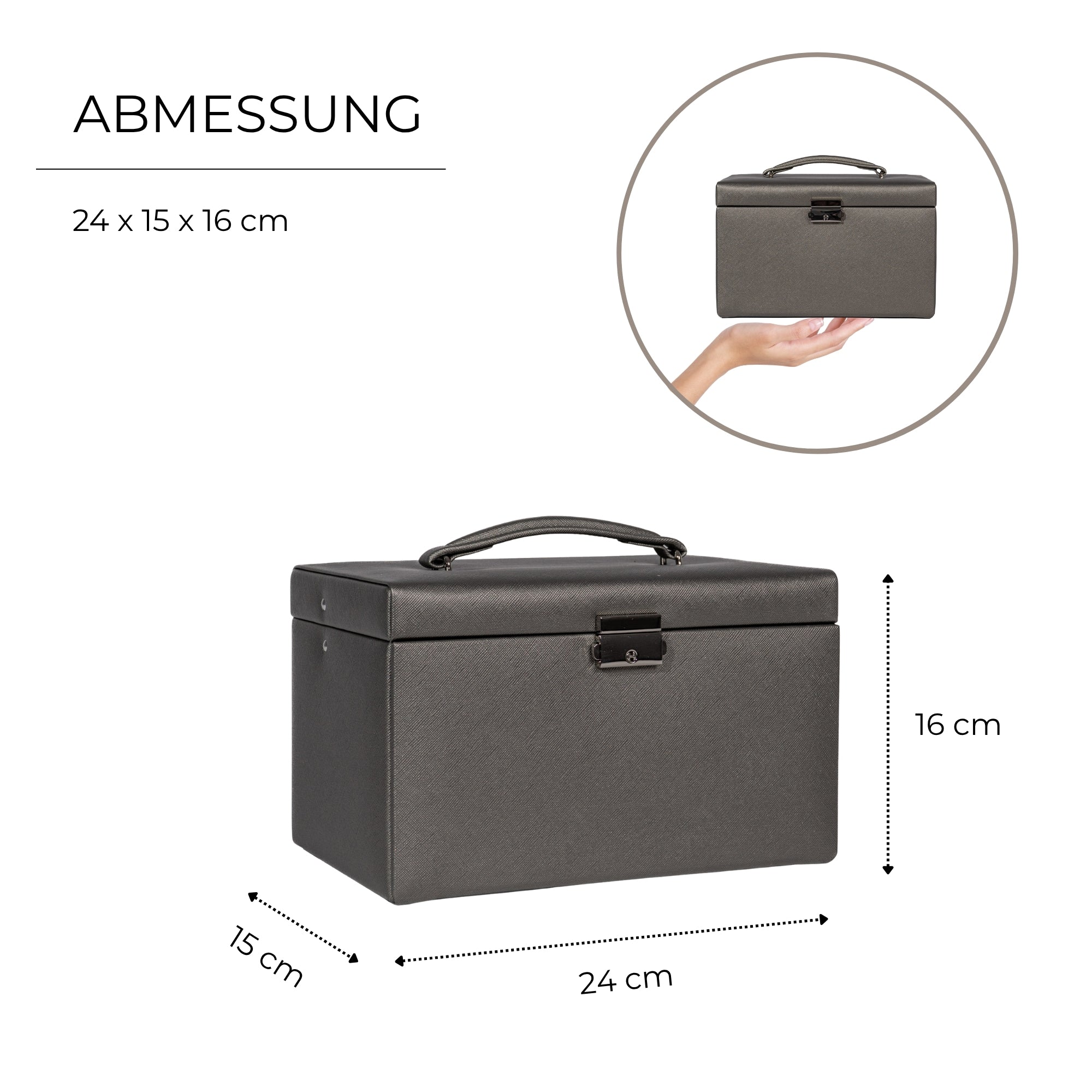 Jolie jewelry box in cross -crevets optics