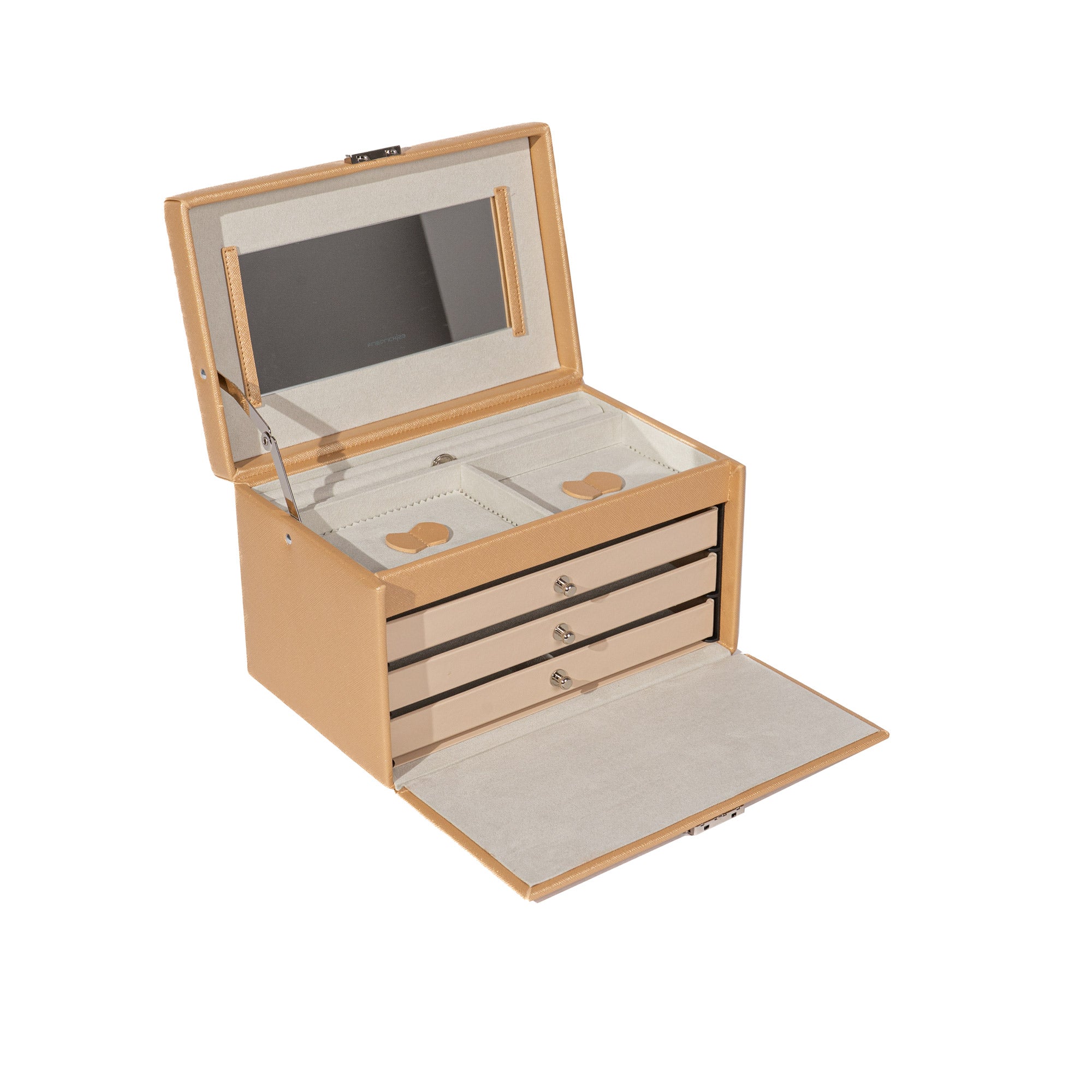 Jolie jewelry box in cross -crevets optics