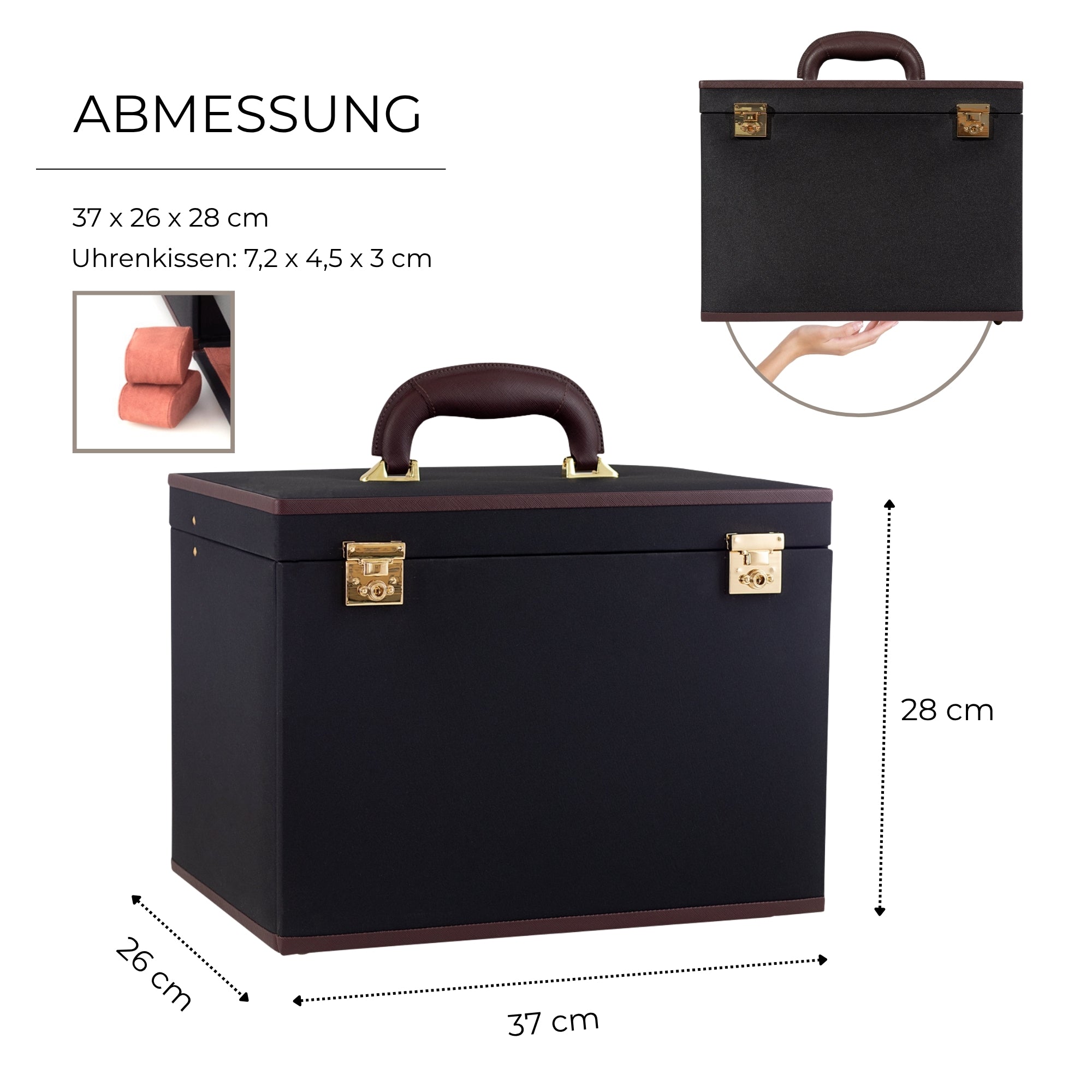 COPENHAGEN XXL Schmuckkasten mit Tresor Etui