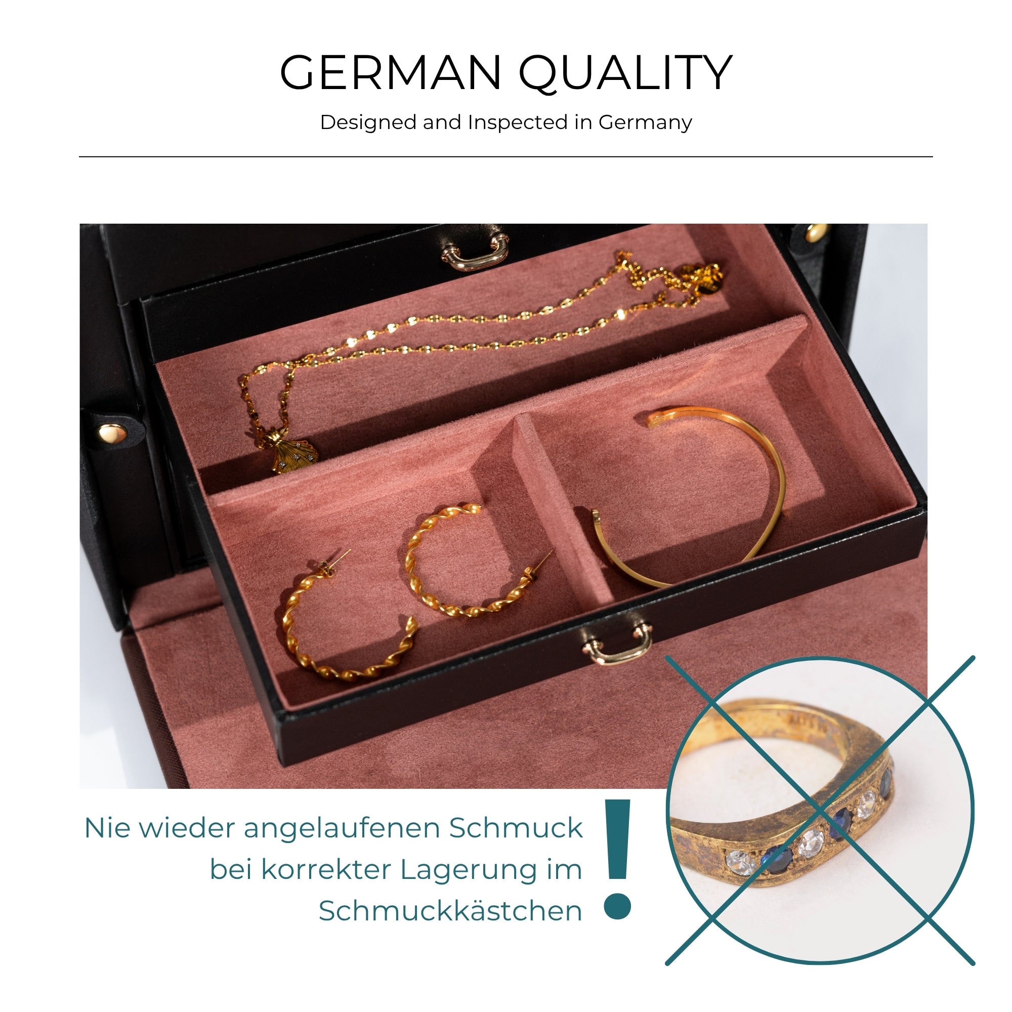 COPENHAGEN XXL Schmuckkasten mit Tresor Etui