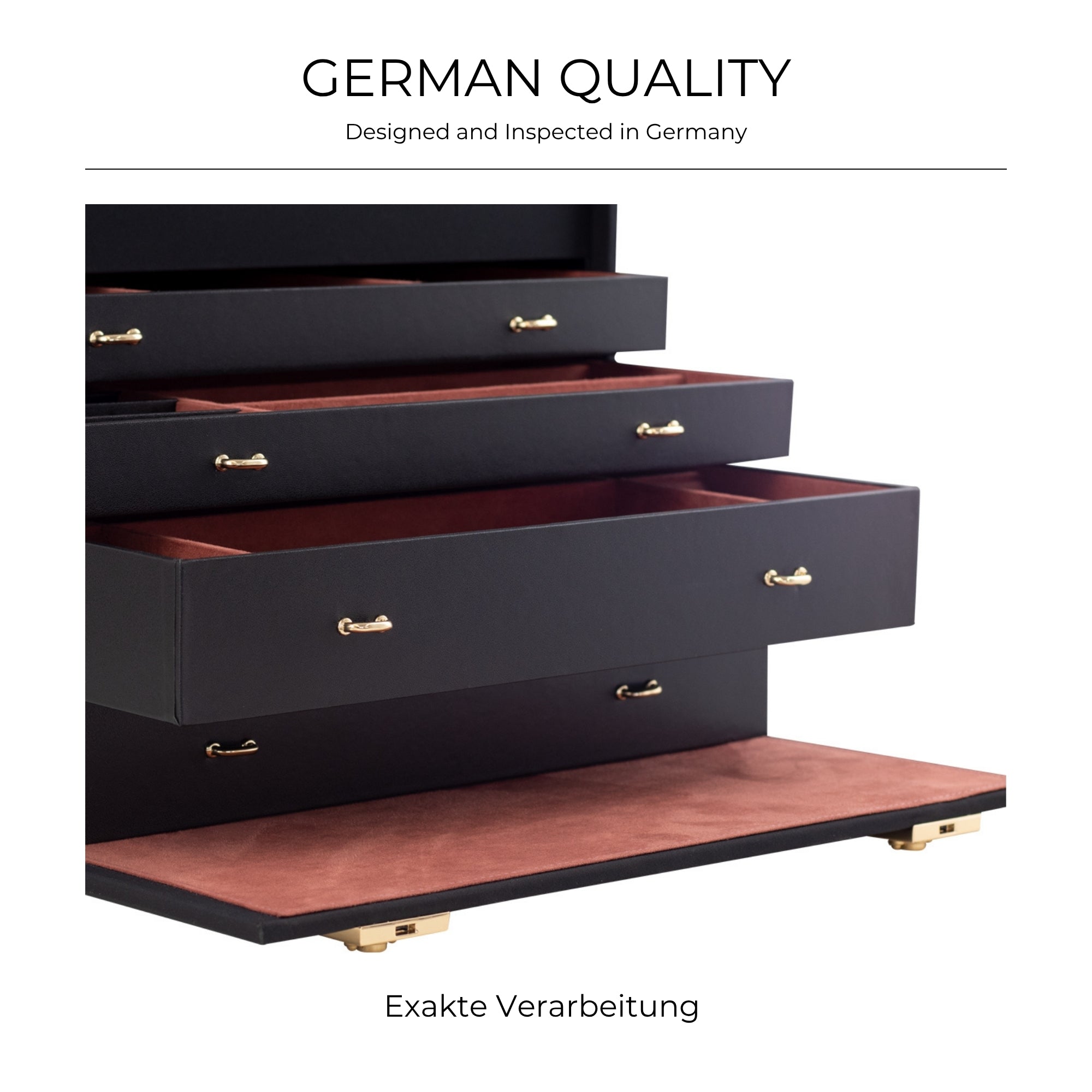 COPENHAGEN XXL Schmuckkasten mit Tresor Etui