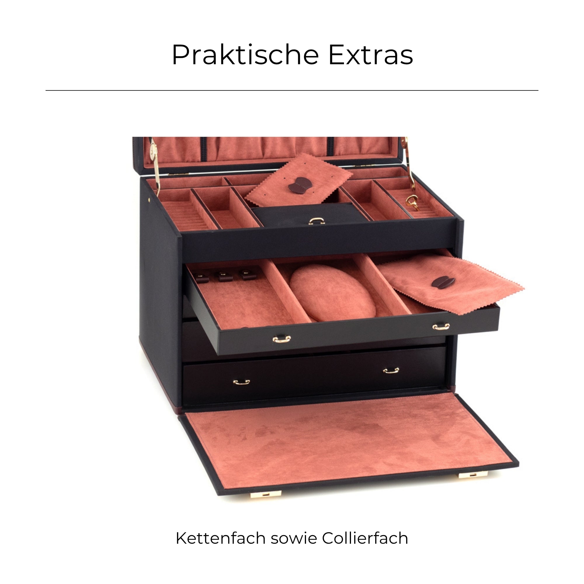 COPENHAGEN XXL Schmuckkasten mit Tresor Etui