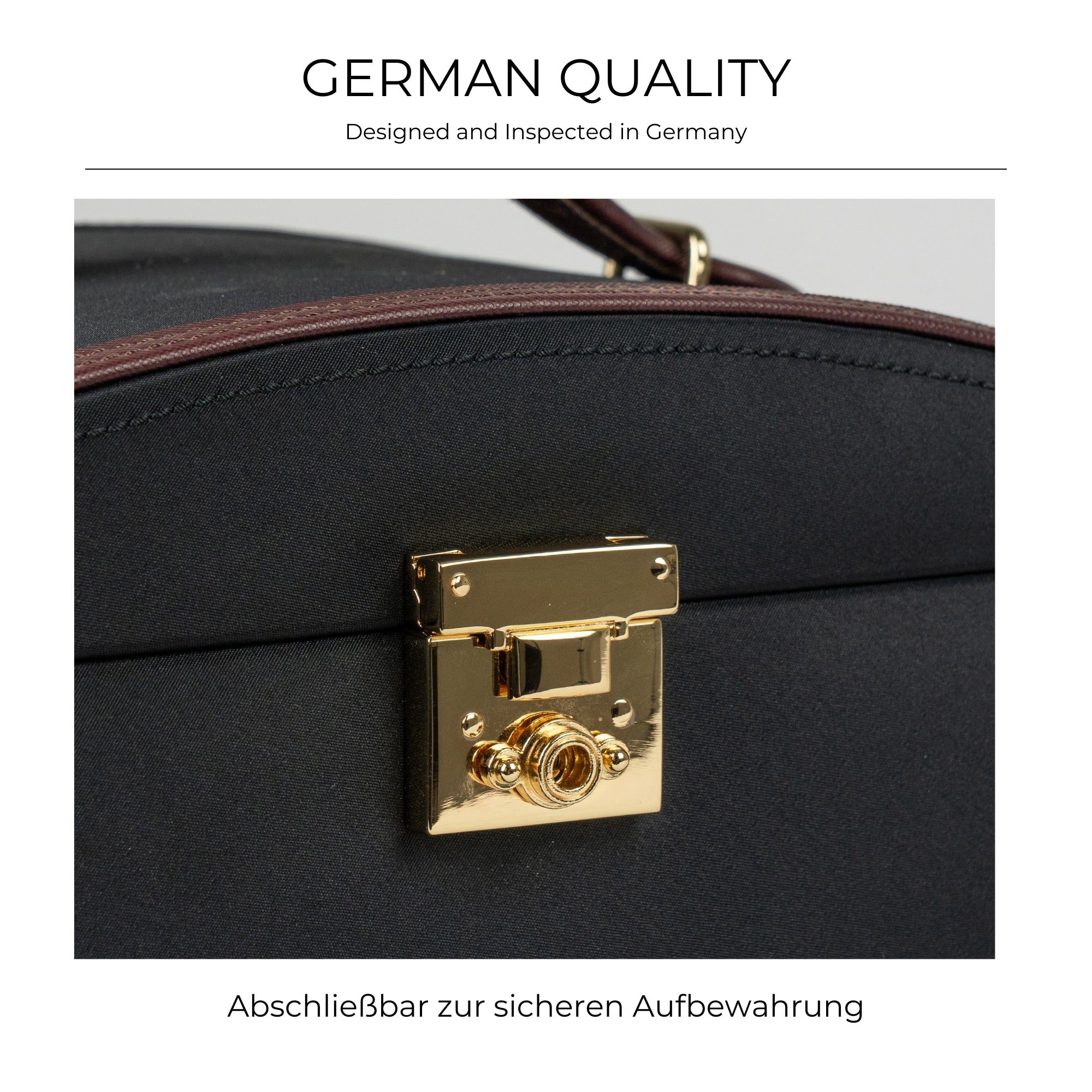 Copenhagen jewelry box with watch compartment