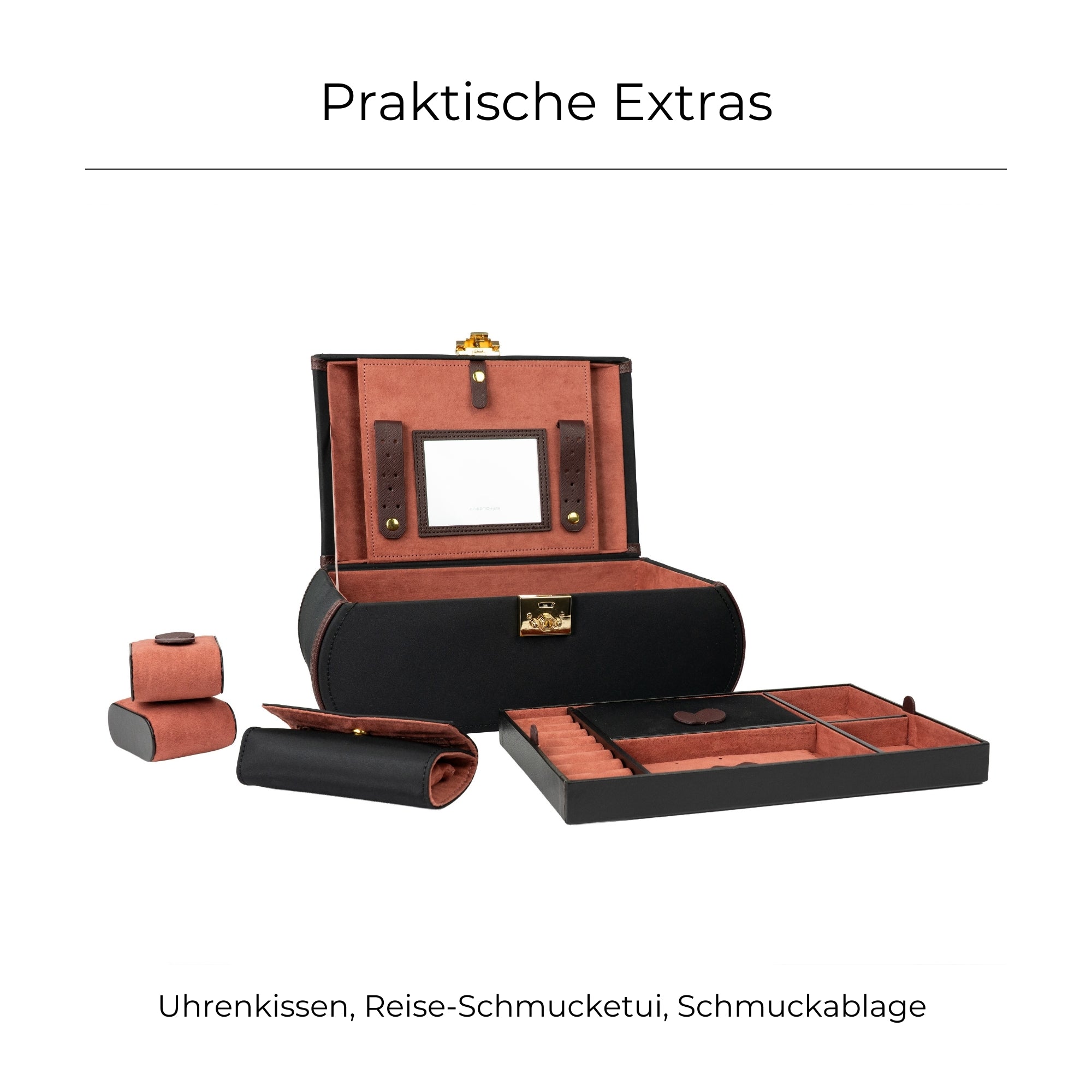 Copenhagen jewelry box with watch compartment