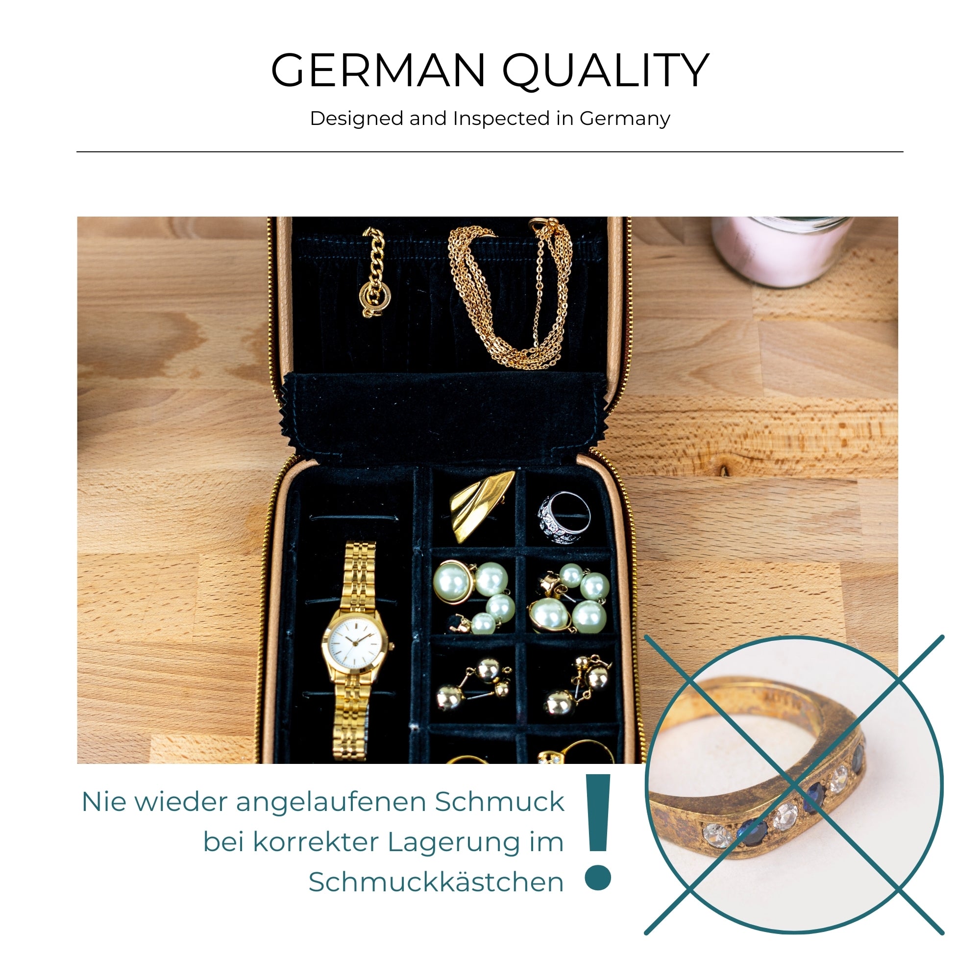 Ascot jewelry and watch case