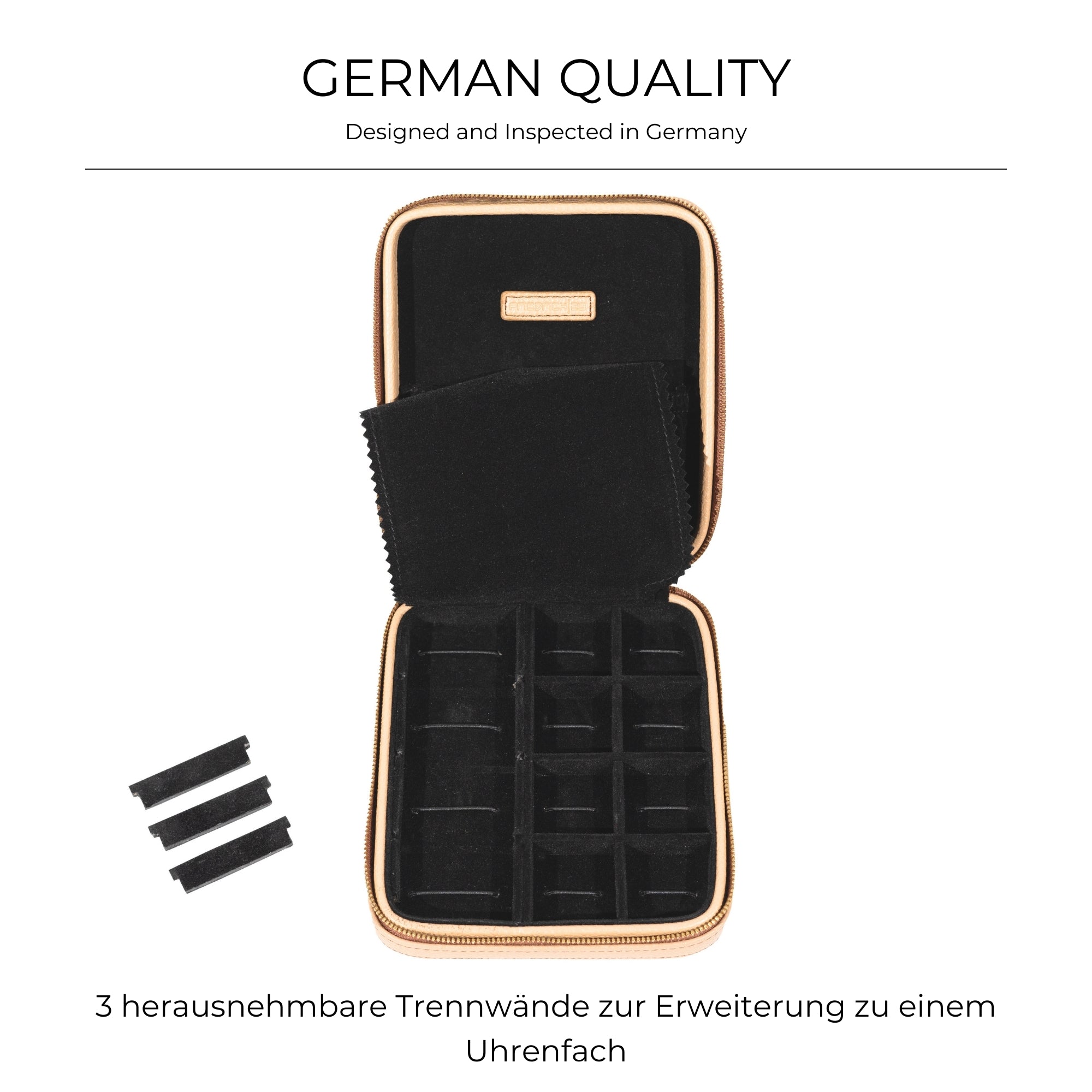 Ascot jewelry and watch case