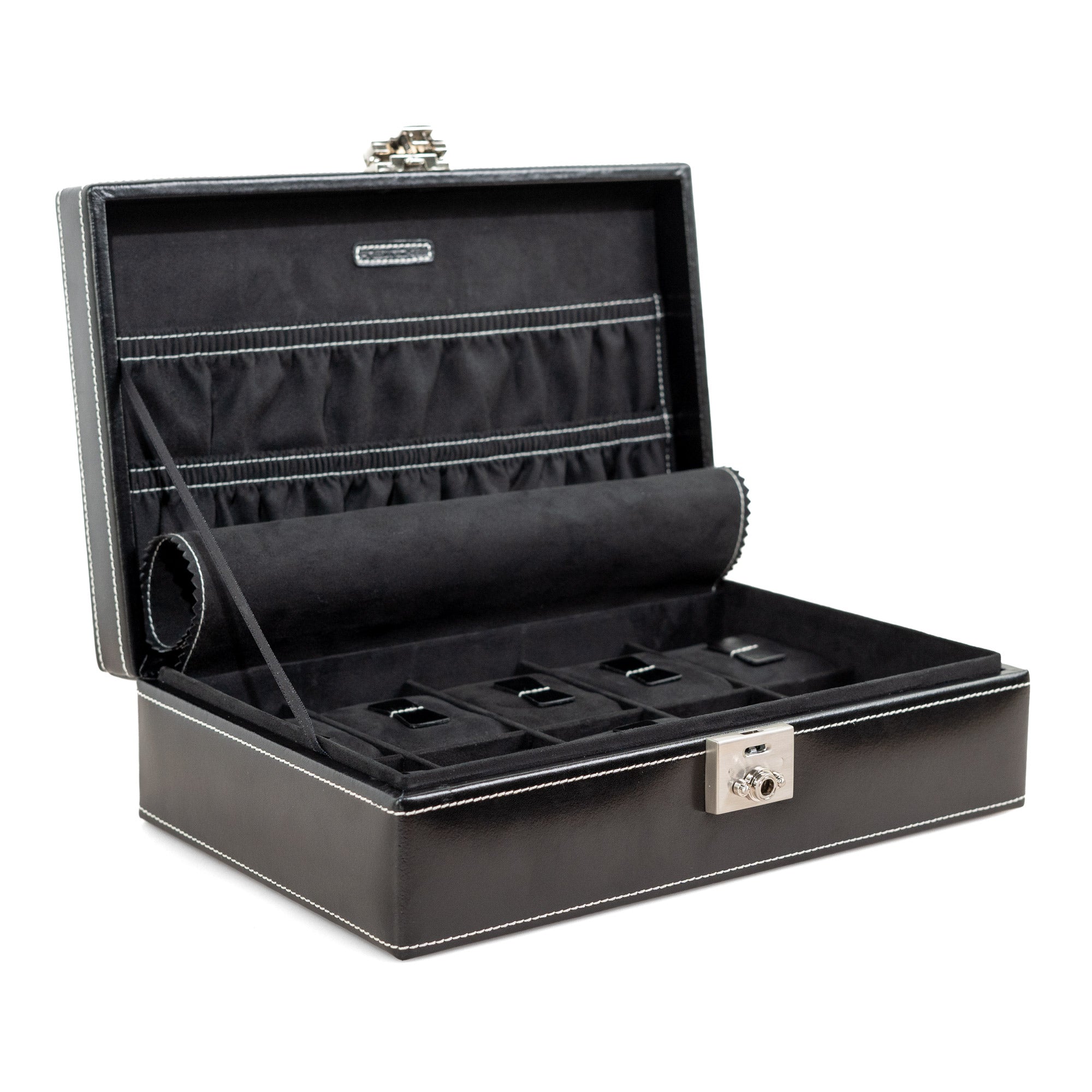 LONDON Uhrenbox für 10 Uhren aus Leder