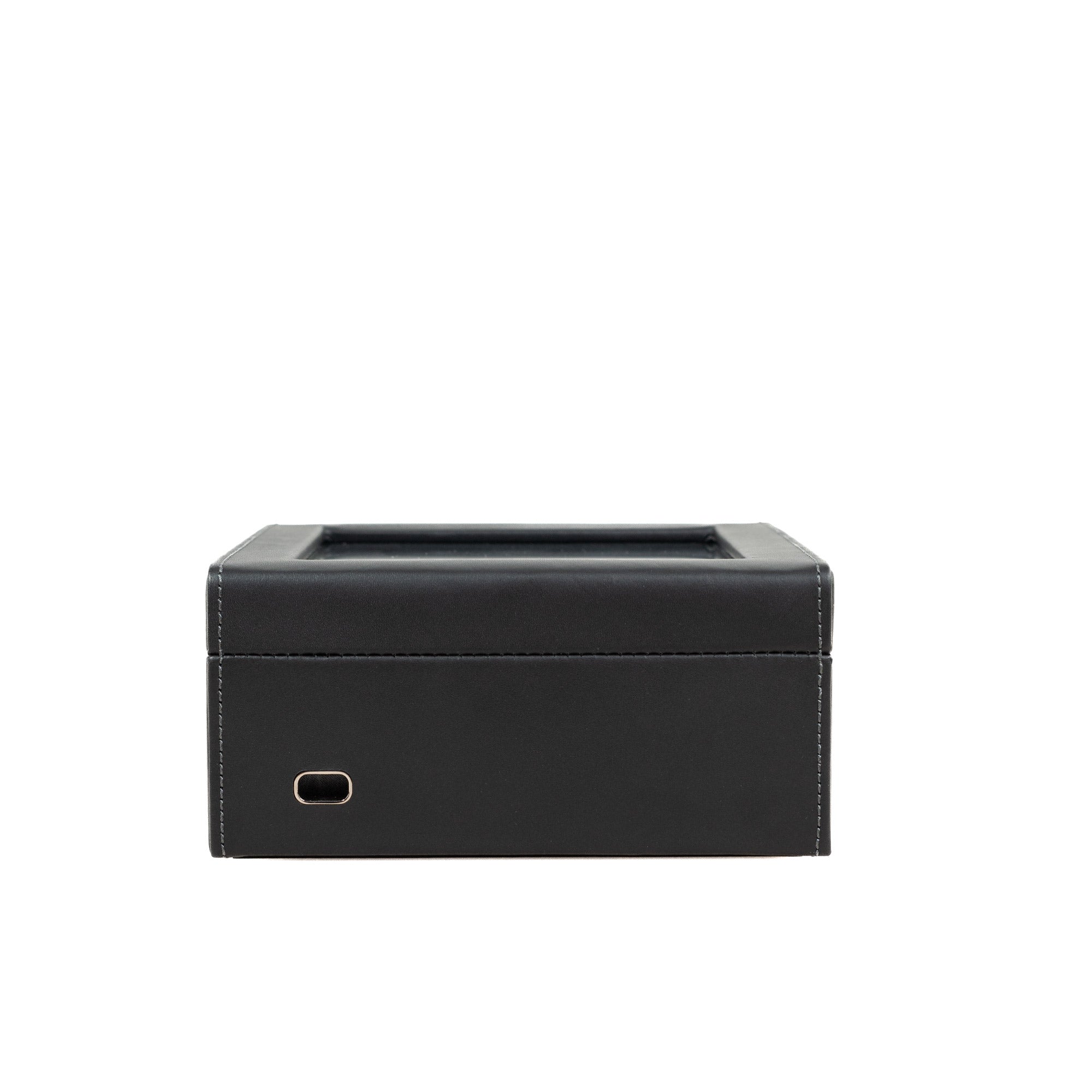 Infinity watch box for 6 watches made of leather with glass