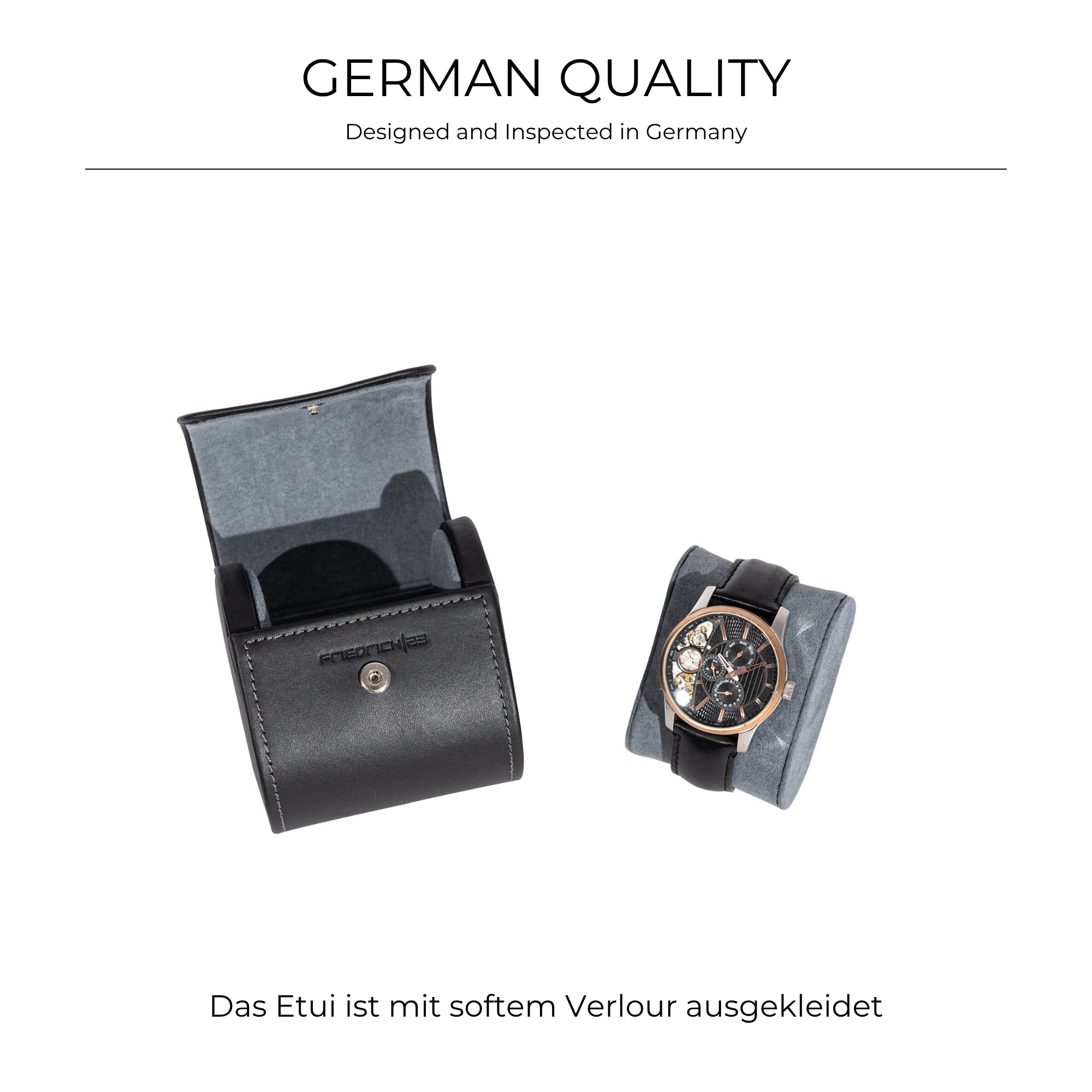 Infinity watch case made of leather for 1 one watch