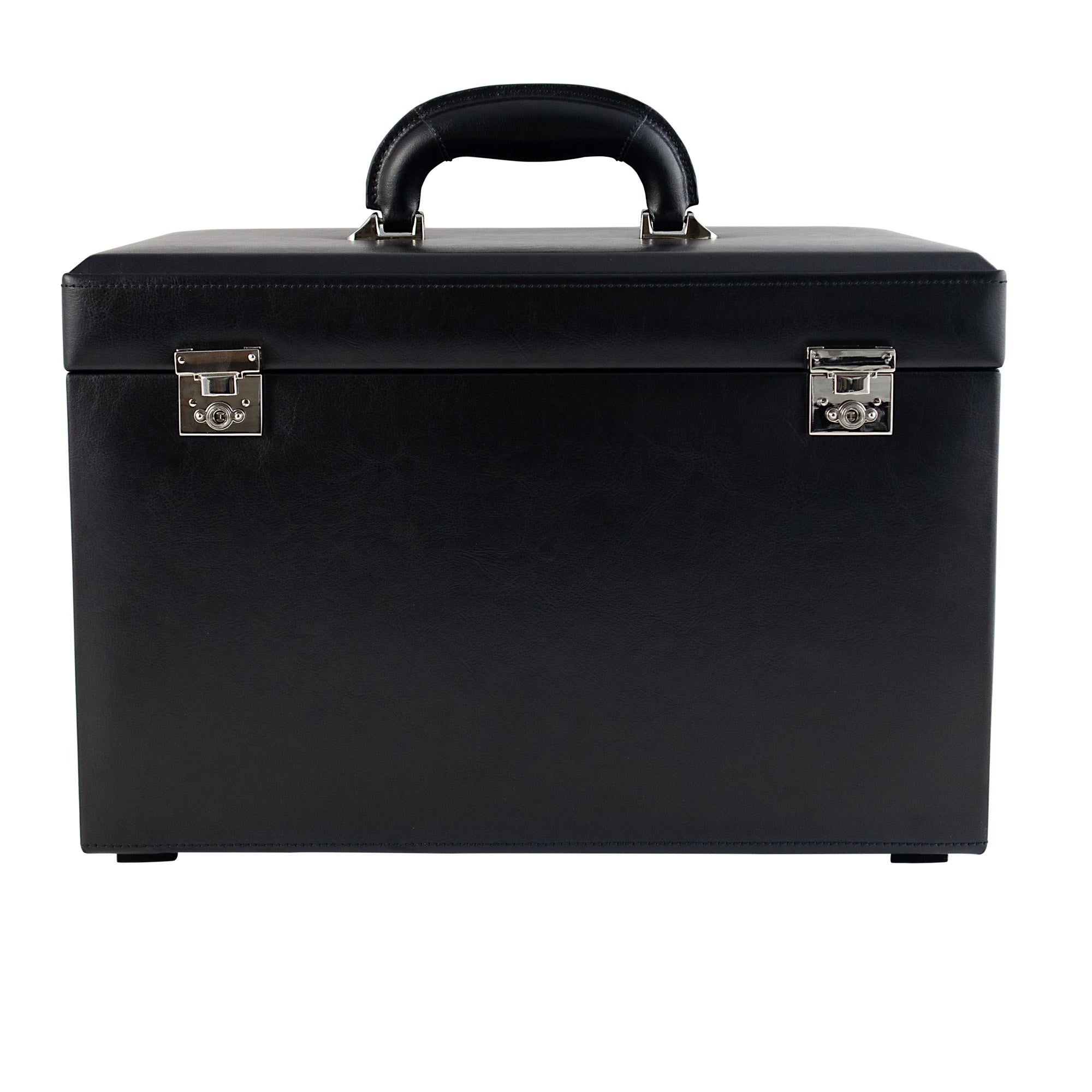 CLASSICO XXL Schmuckkasten aus Leder mit Tresor Etui