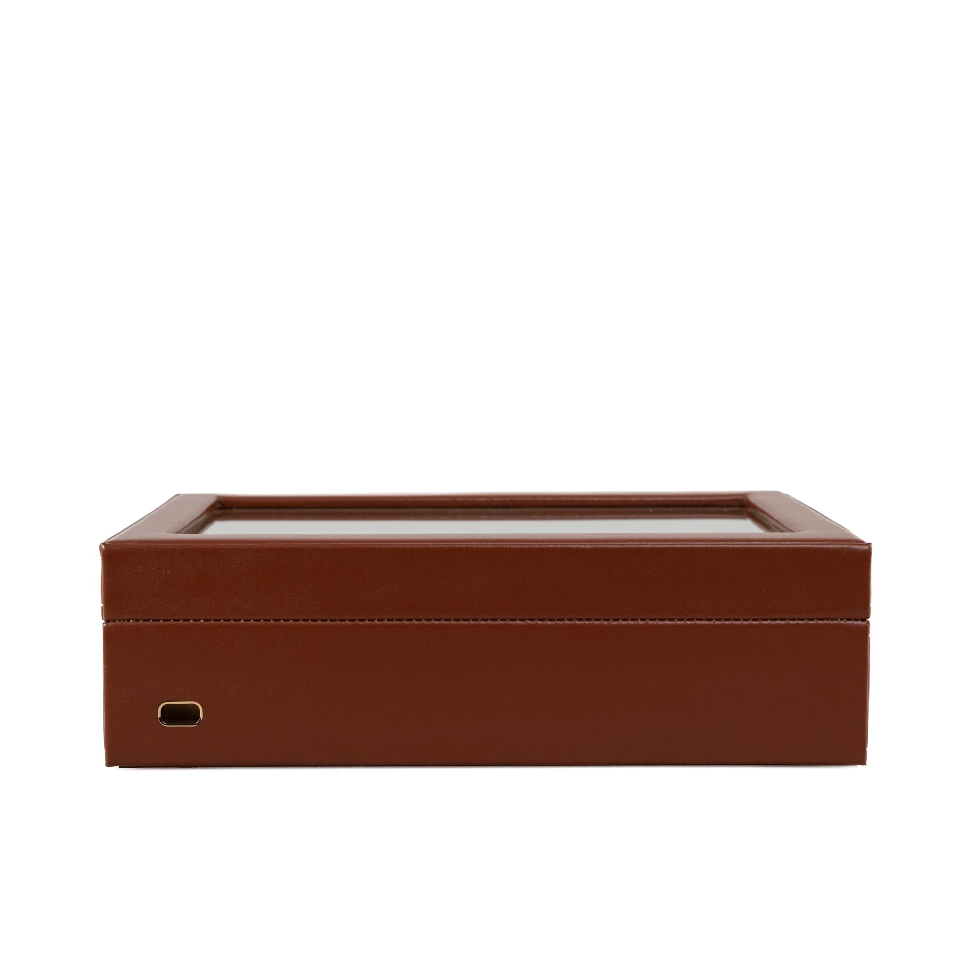 CORDOBA Uhrenbox für 10 Uhren aus Leder mit Glas