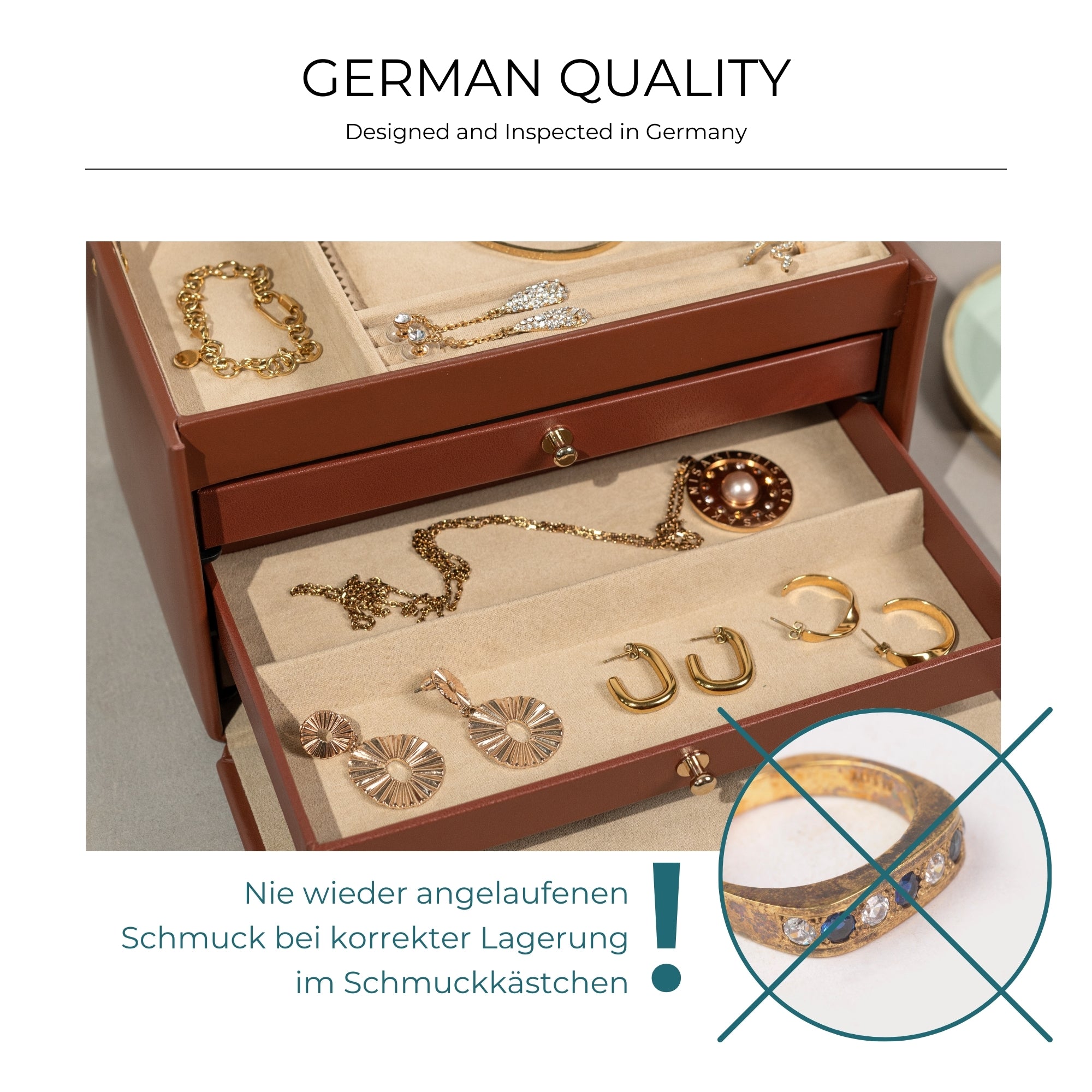 CORDOBA Schmuckkasten aus Leder