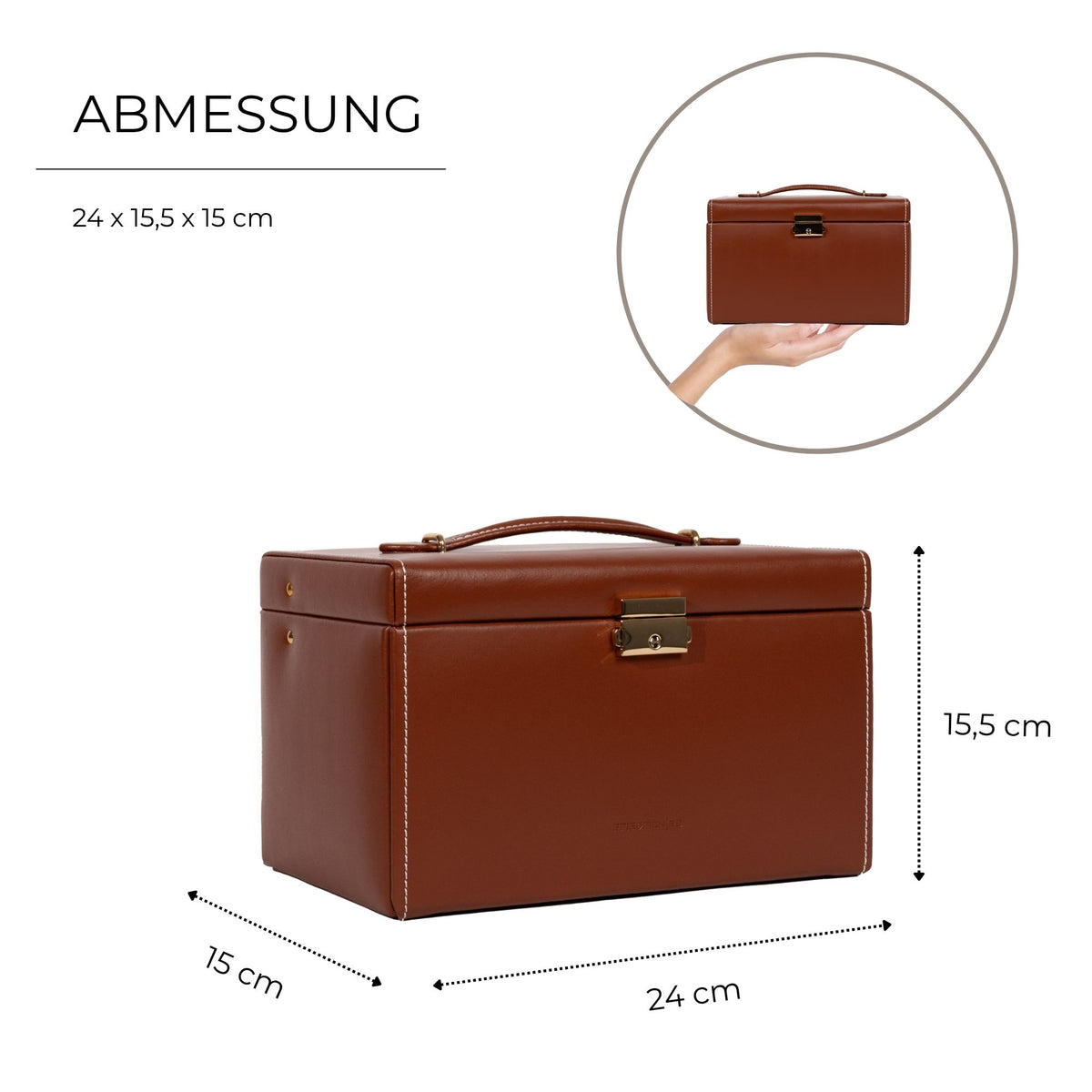 CORDOBA leather jewelry box