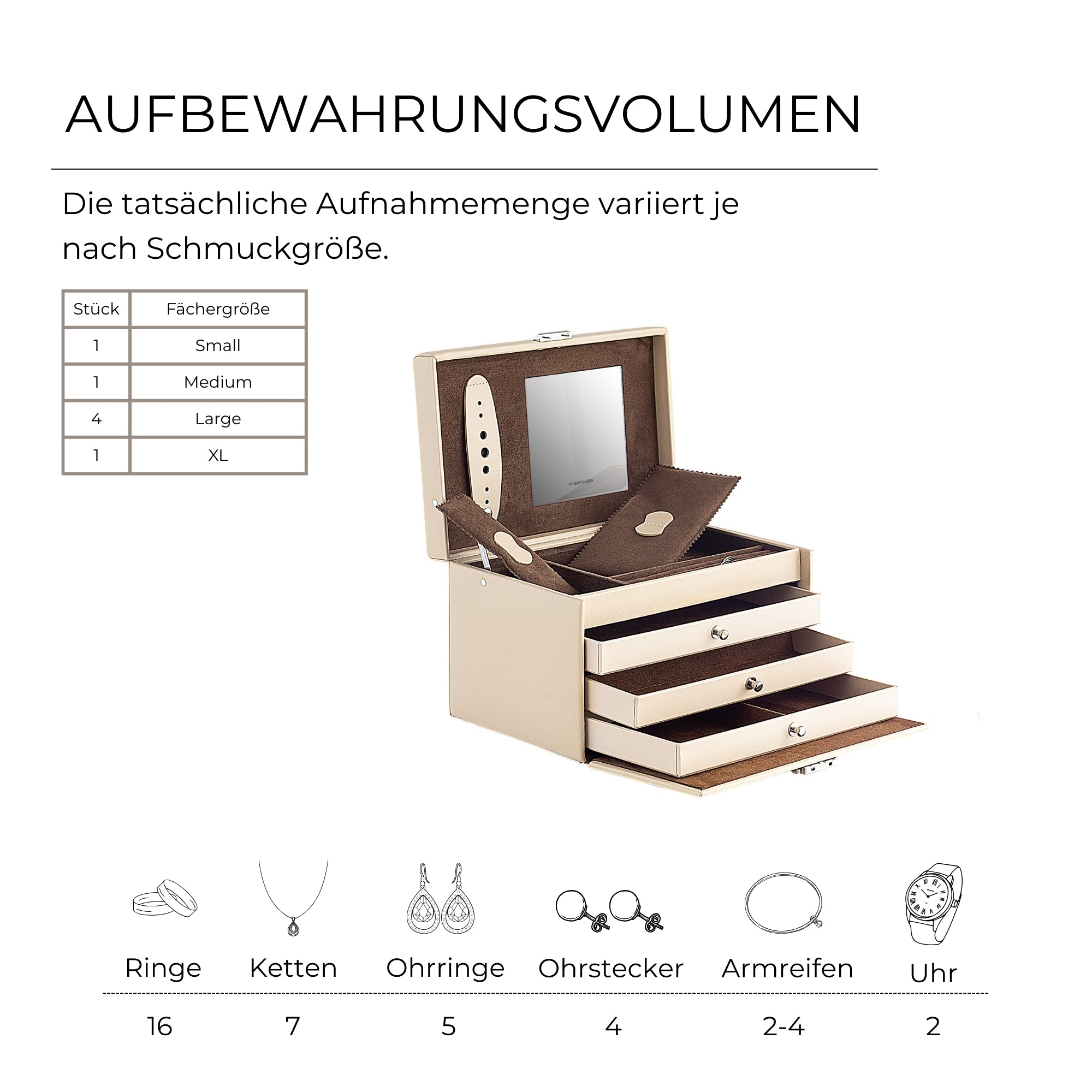 CORDOBA Schmuckkasten aus Leder