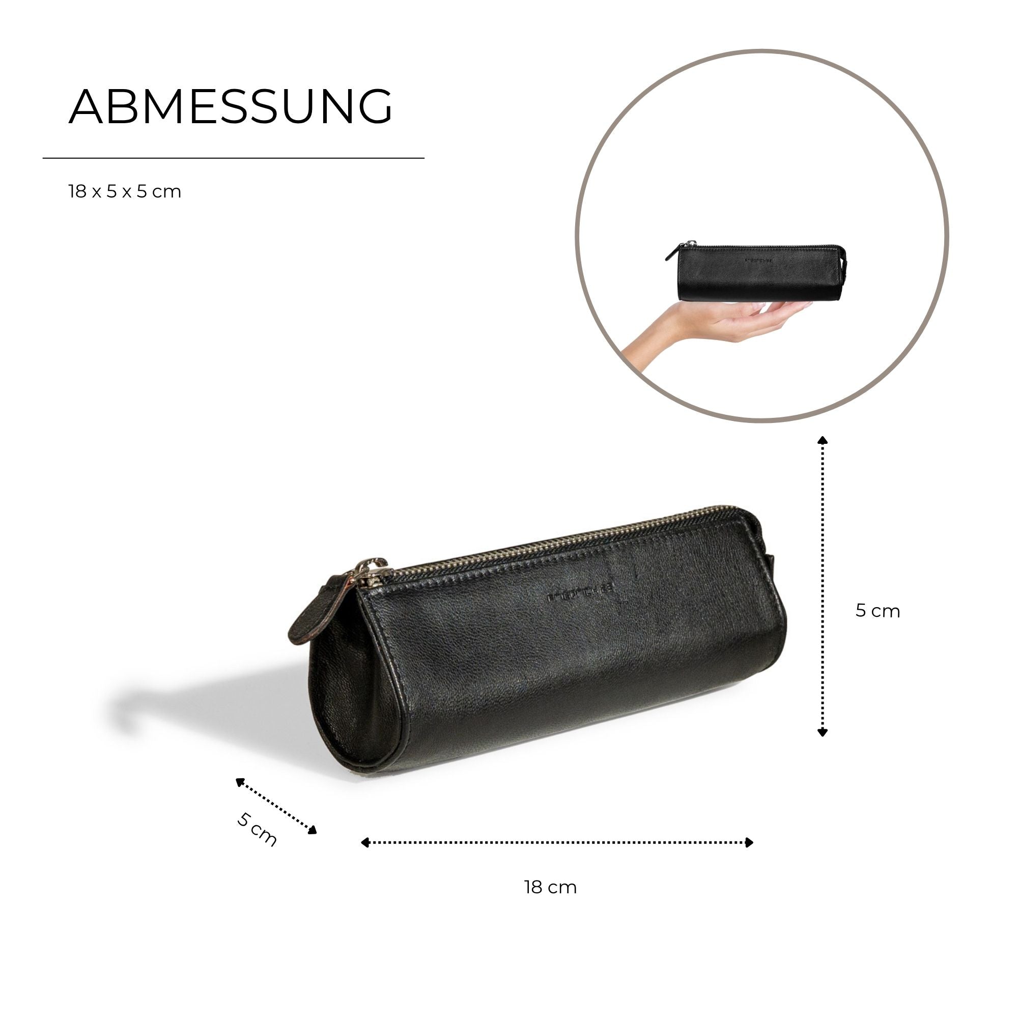 SIENNA Schmuckrolle Make-up Etui - Leder