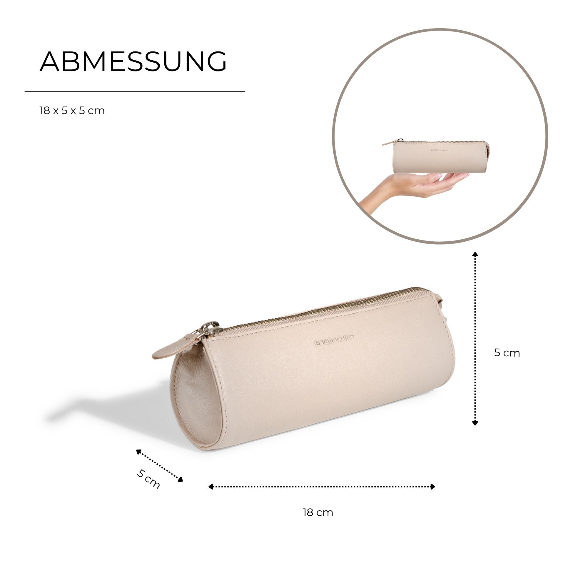 SIENNA Schmuckrolle Make-up Etui - Leder