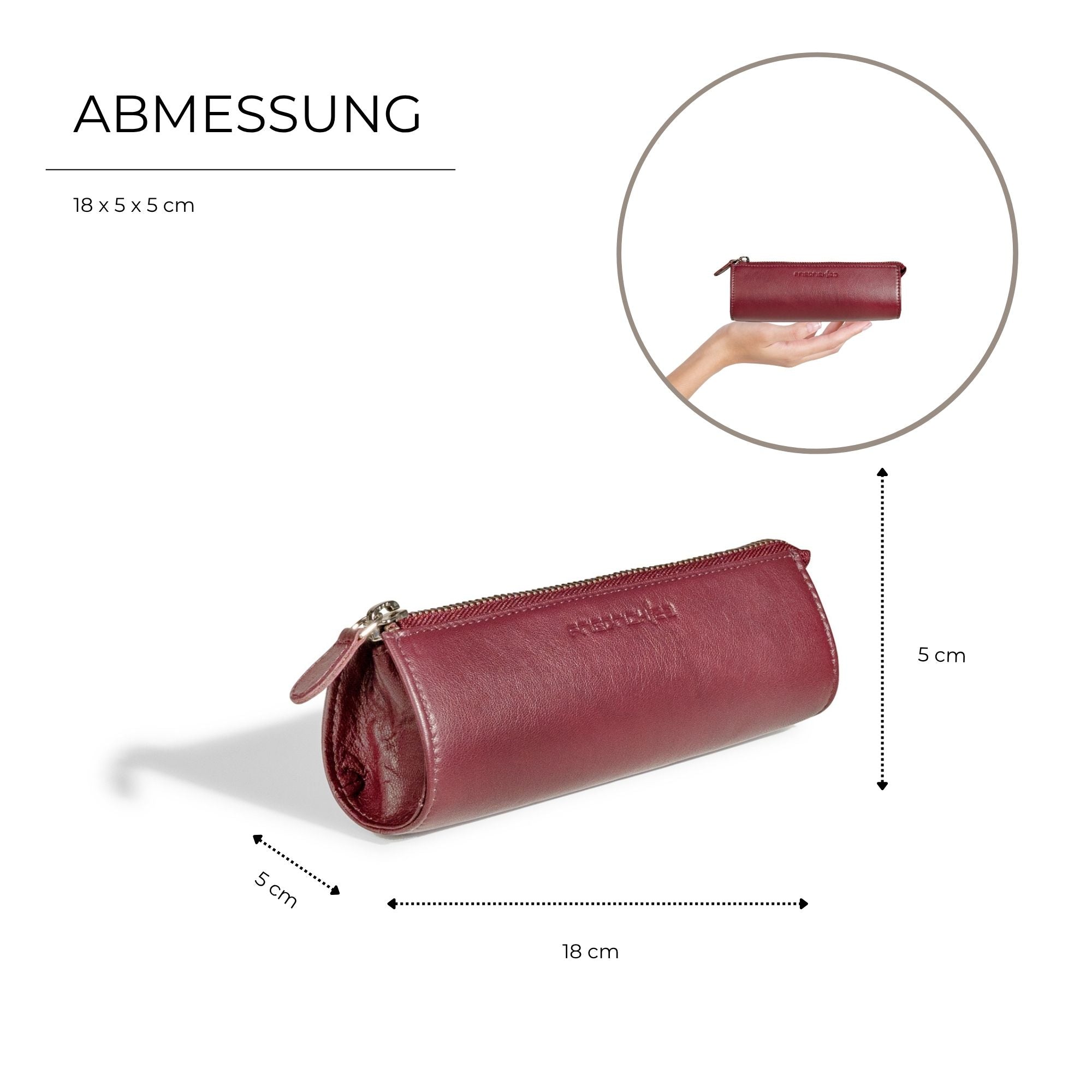 SIENNA Schmuckrolle Make-up Etui - Leder