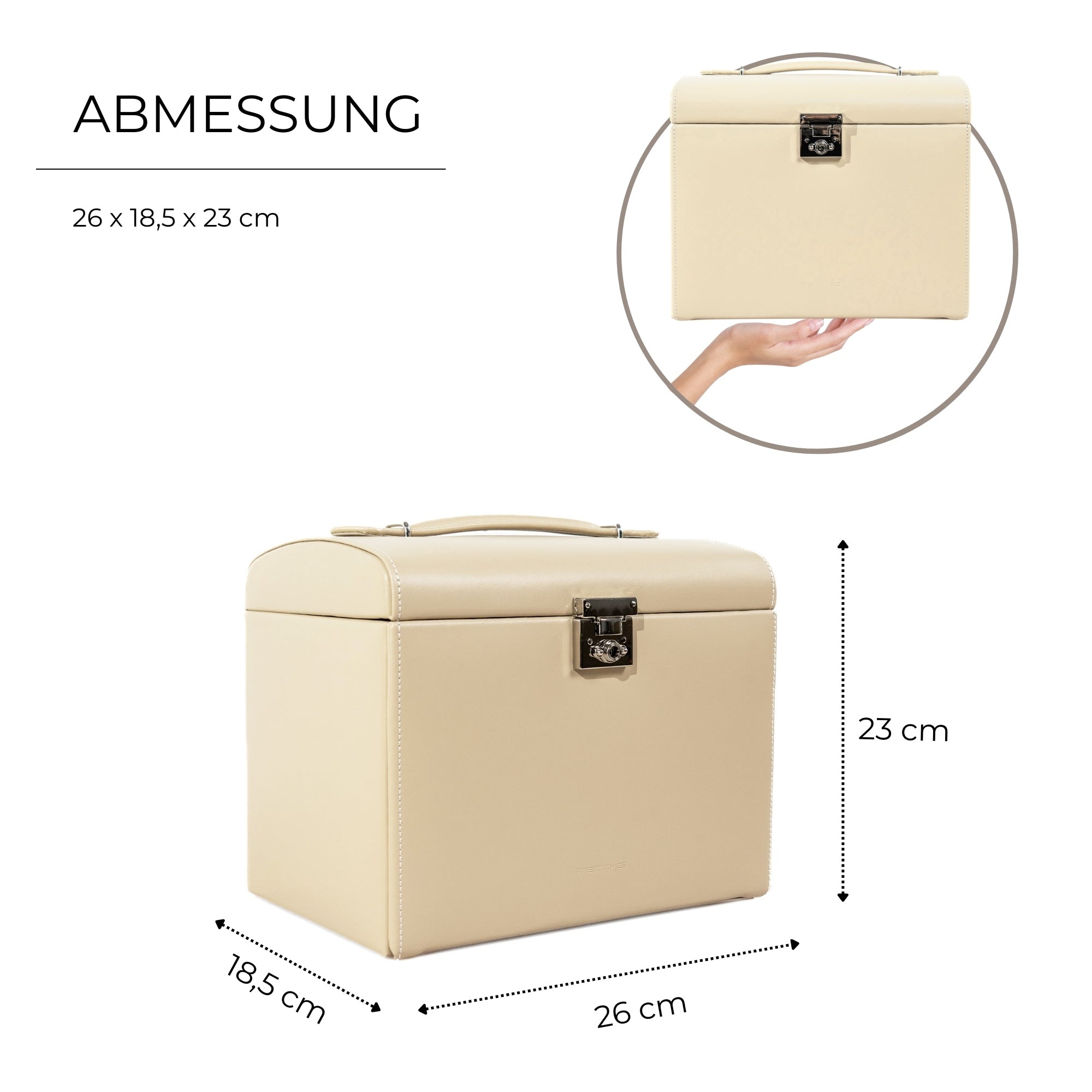 CORDOBA Schmuckkasten groß aus Leder