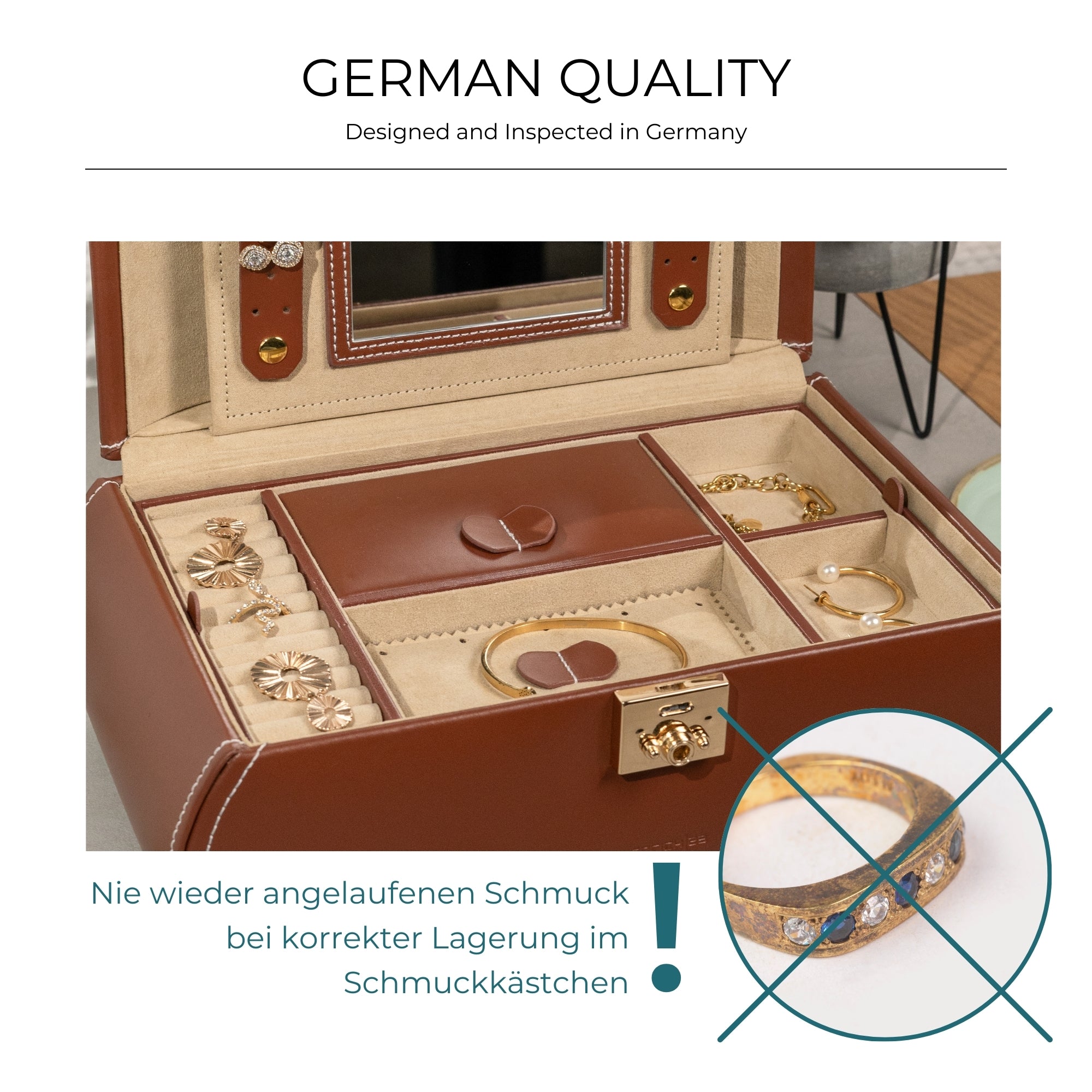 CORDOBA Schmuckkasten aus Leder