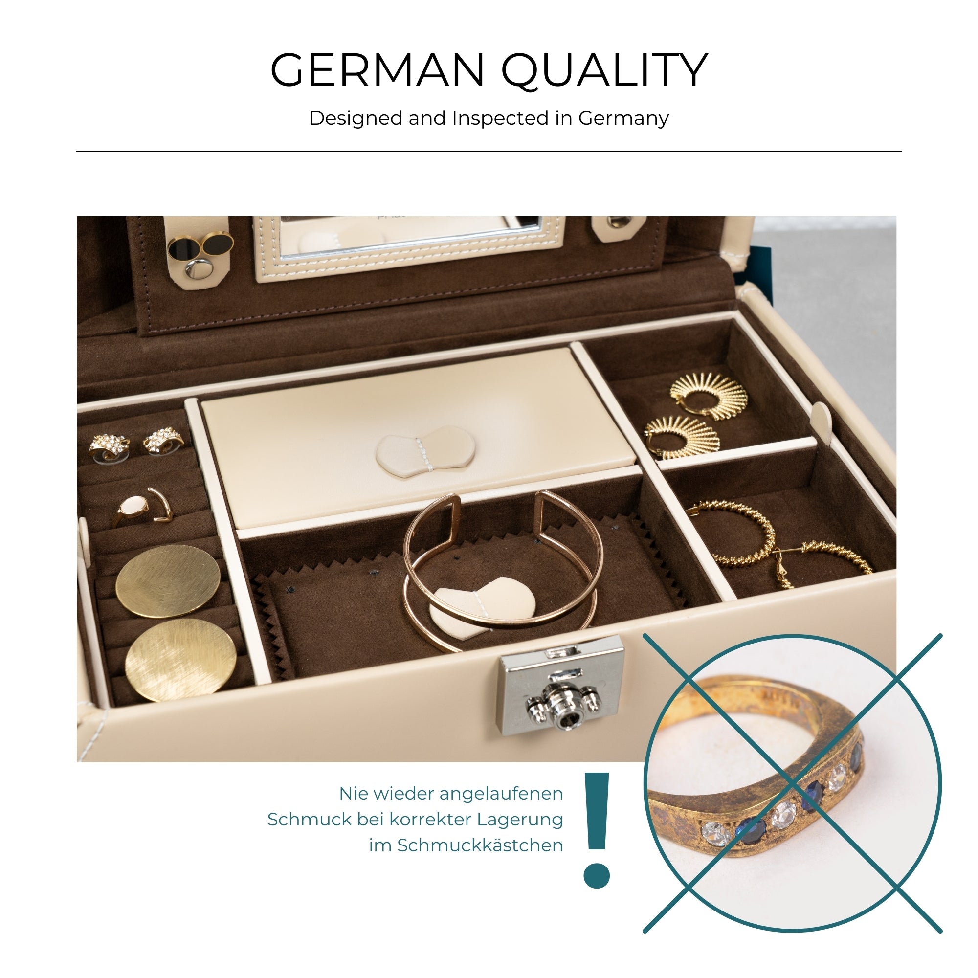 Cordoba jewelry box made of leather