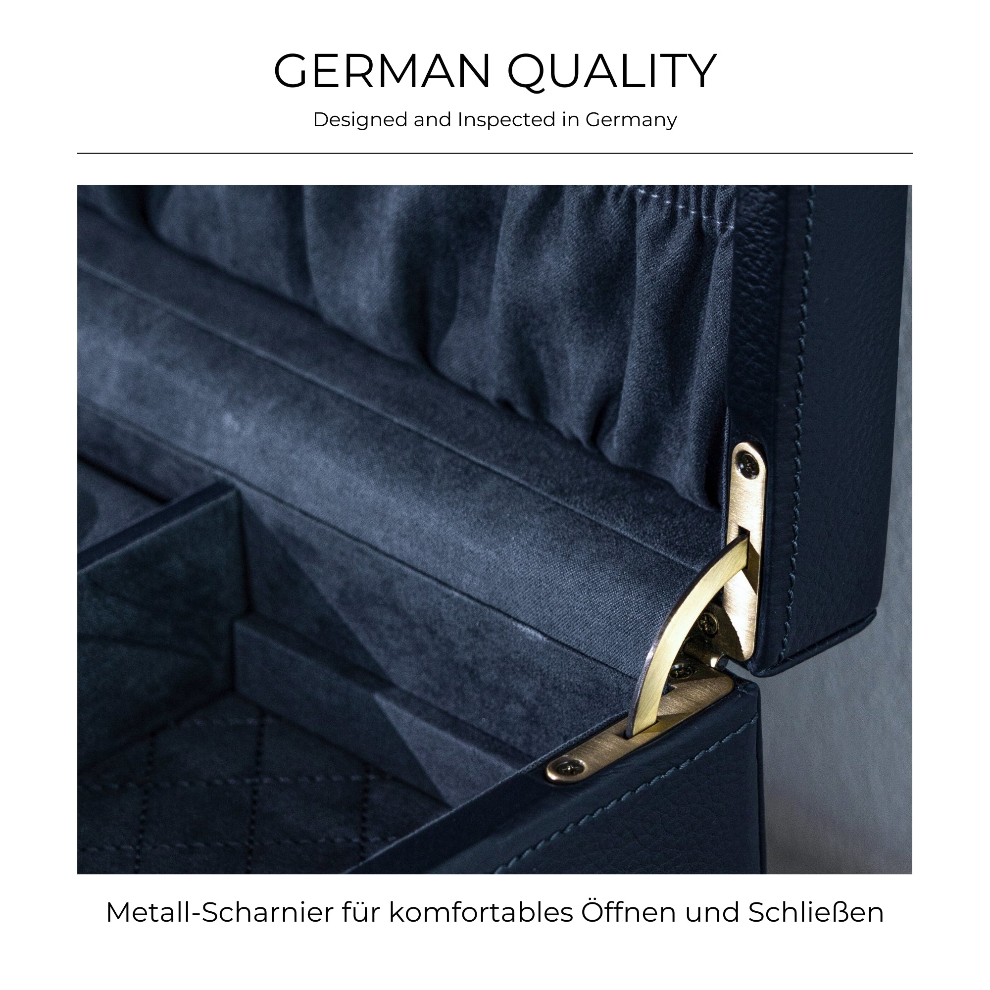 DYNASTY XXL Uhrenbox für 20 Uhren aus Leder