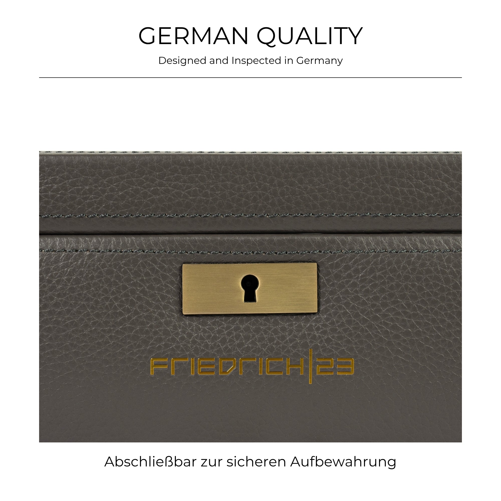 DYNASTY Große Uhrenbox für 20 Uhren aus Leder