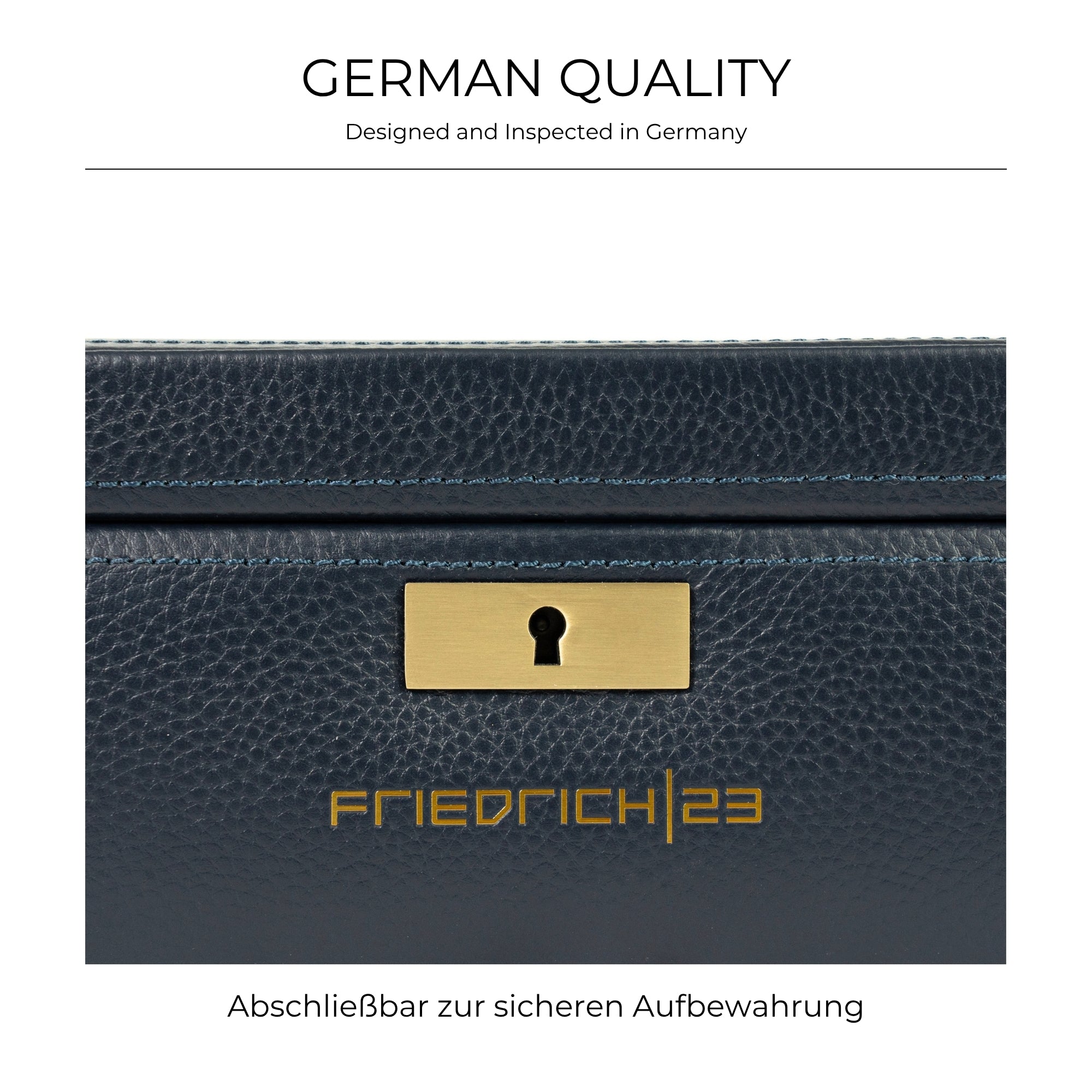 Dynasty watch box for 8 watches made of leather with glass