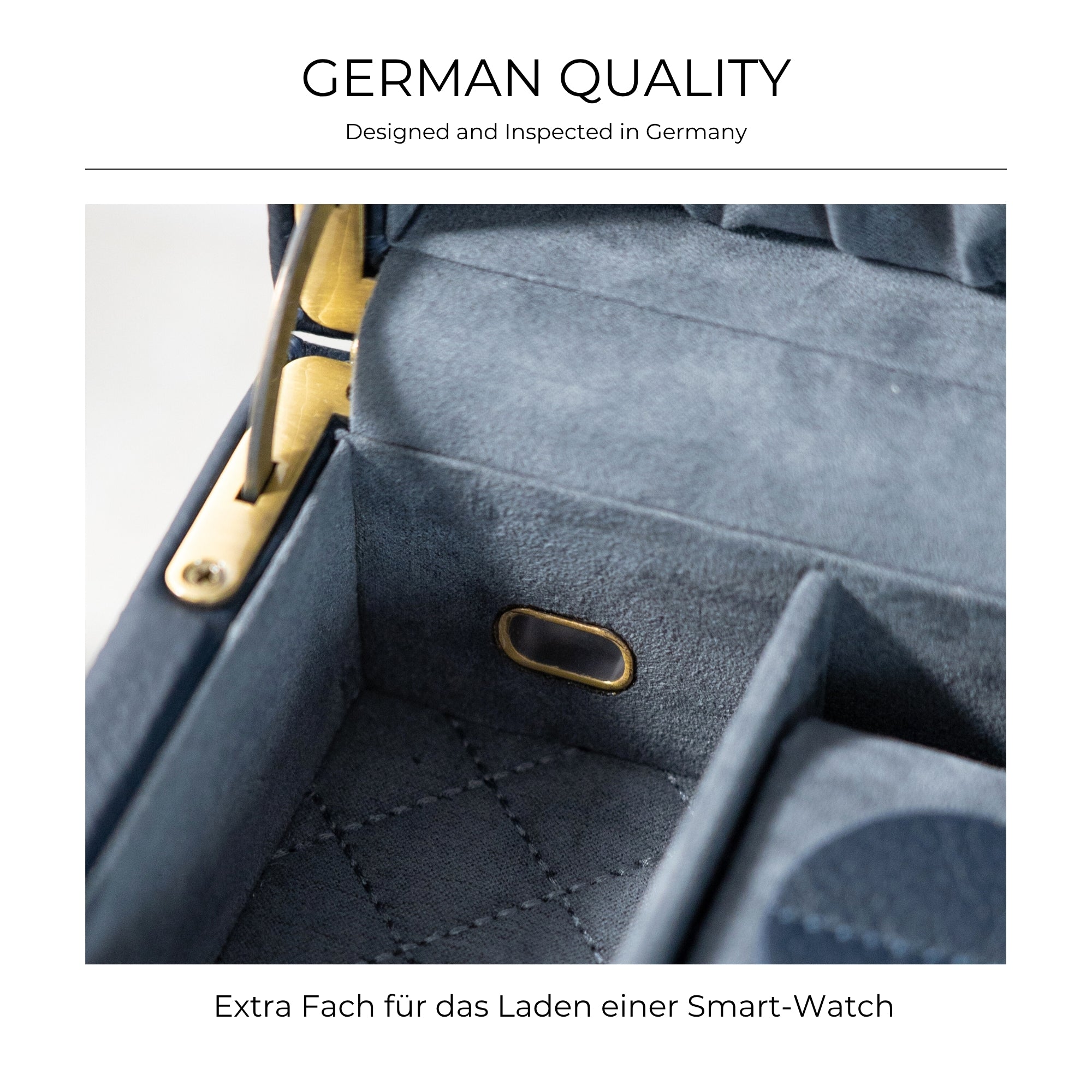 Dynasty watch box for 8 watches made of leather with glass