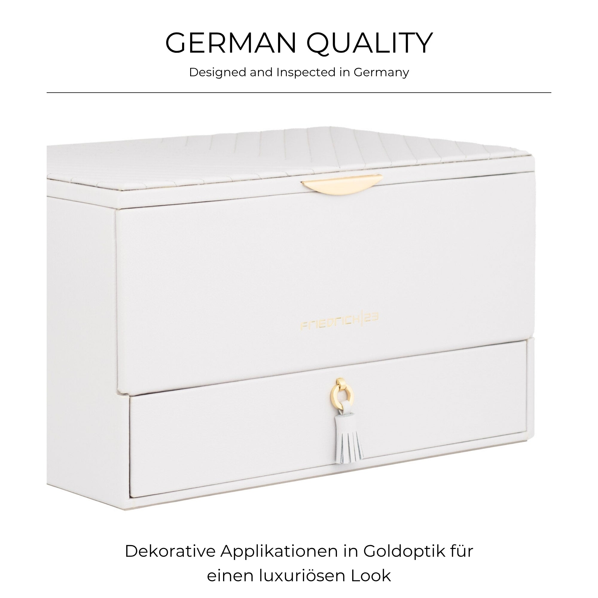 AURORA Großer Jubiläums-Schmuckkasten aus Leder