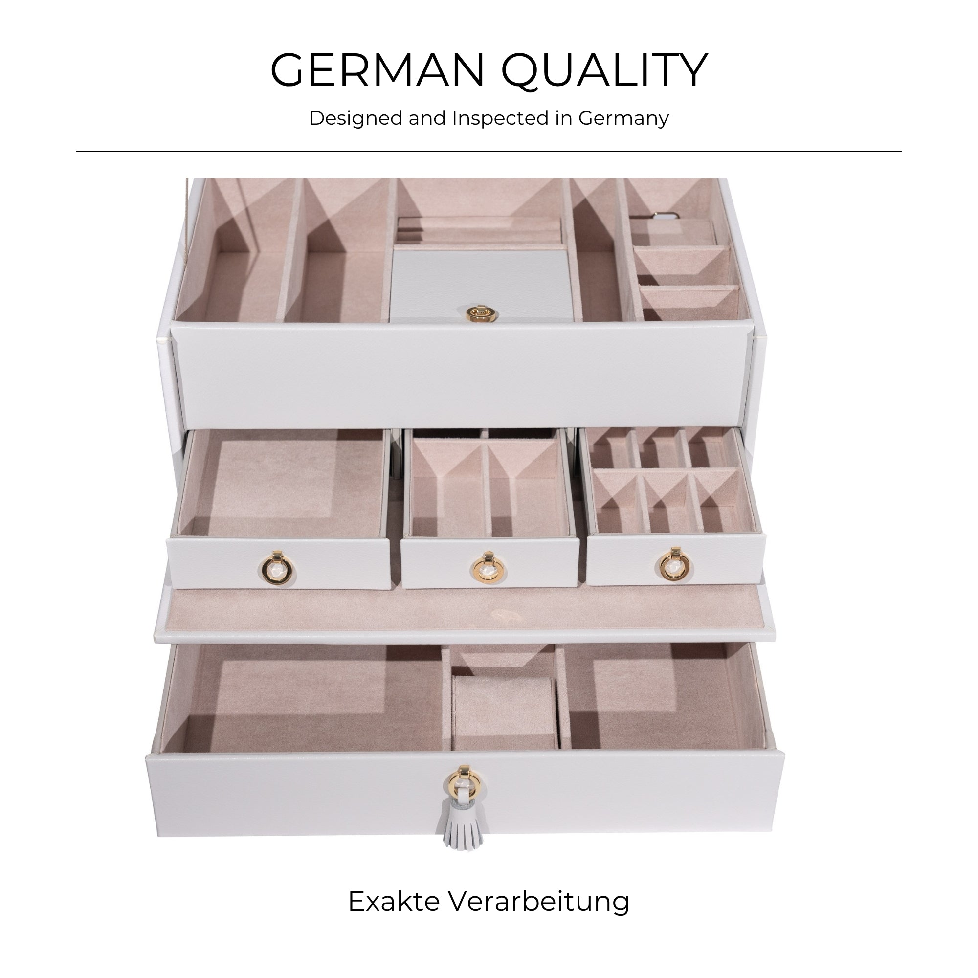 AURORA Großer Jubiläums-Schmuckkasten aus Leder