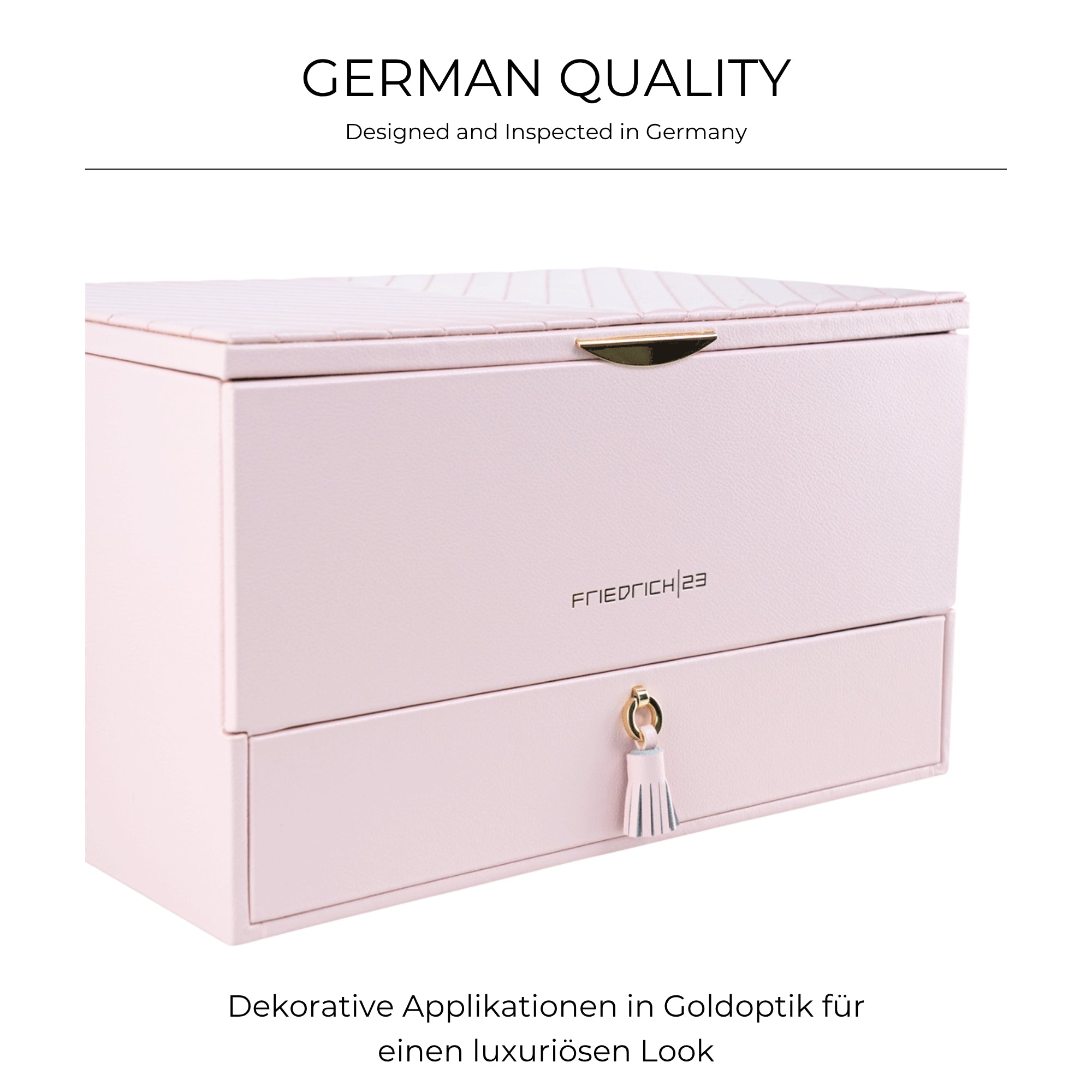 AURORA Großer Jubiläums-Schmuckkasten aus Leder