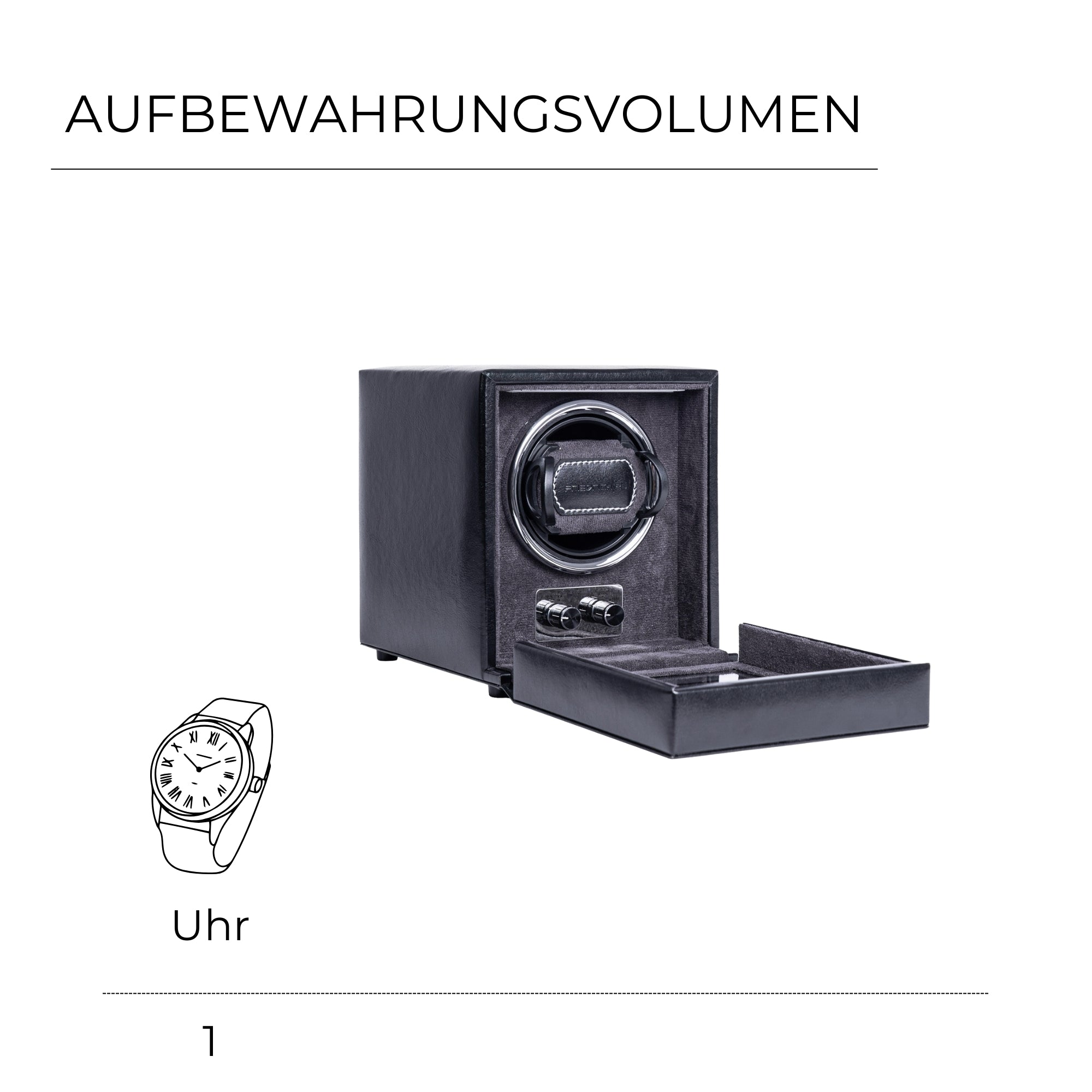 BOND Uhrenbeweger für 1 Uhr mit LED Beleuchtung