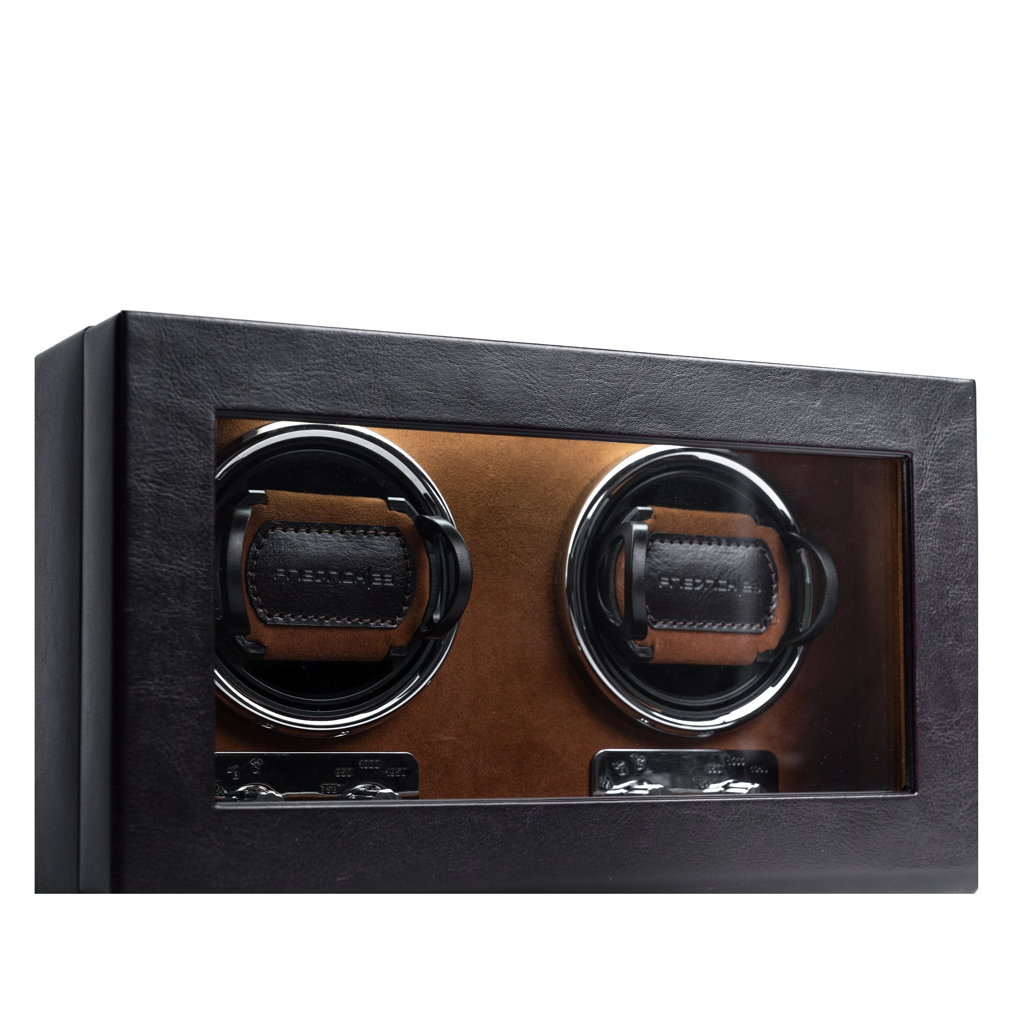 Bond watch winder for 2 watches with LED lighting