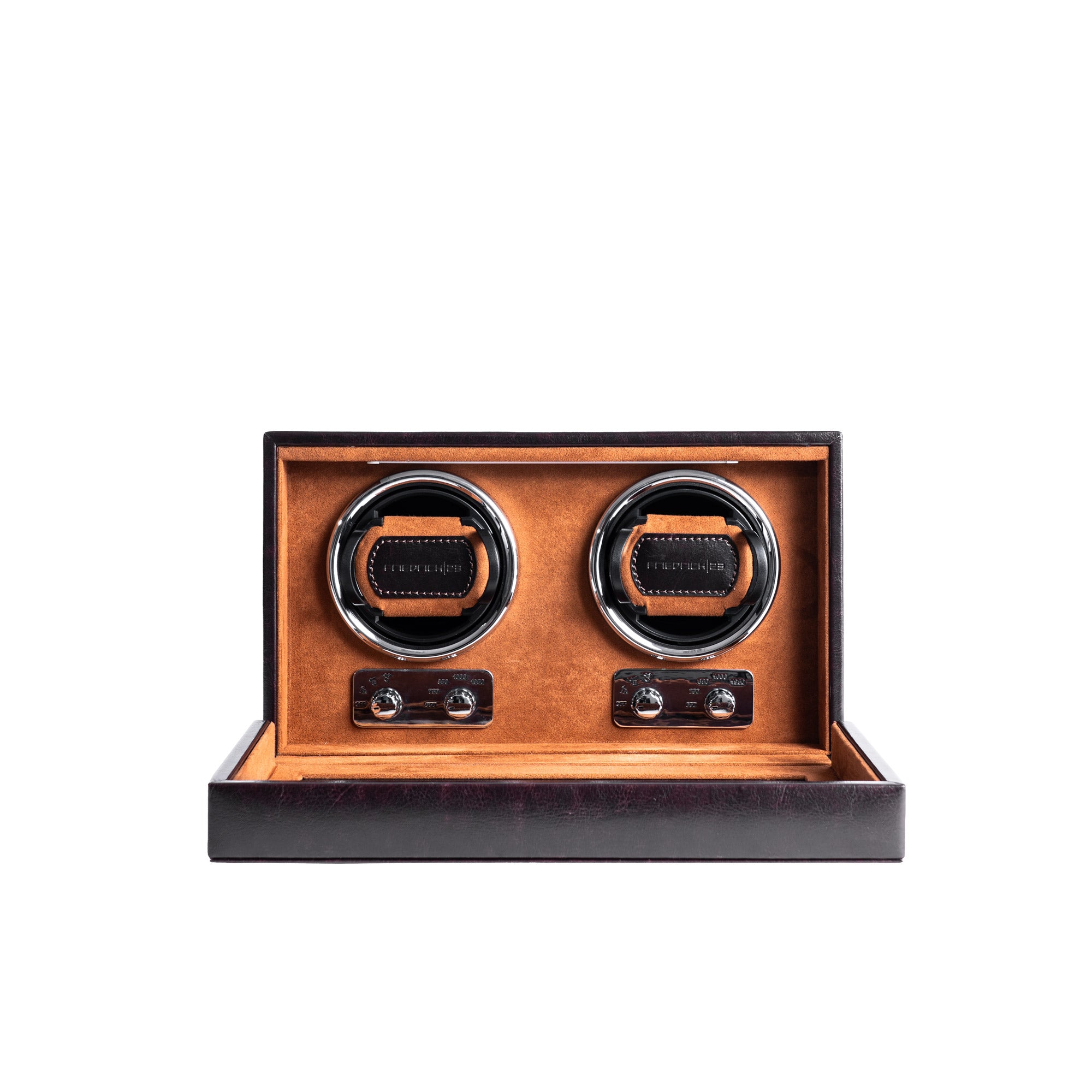 Bond watch winder for 2 watches with LED lighting
