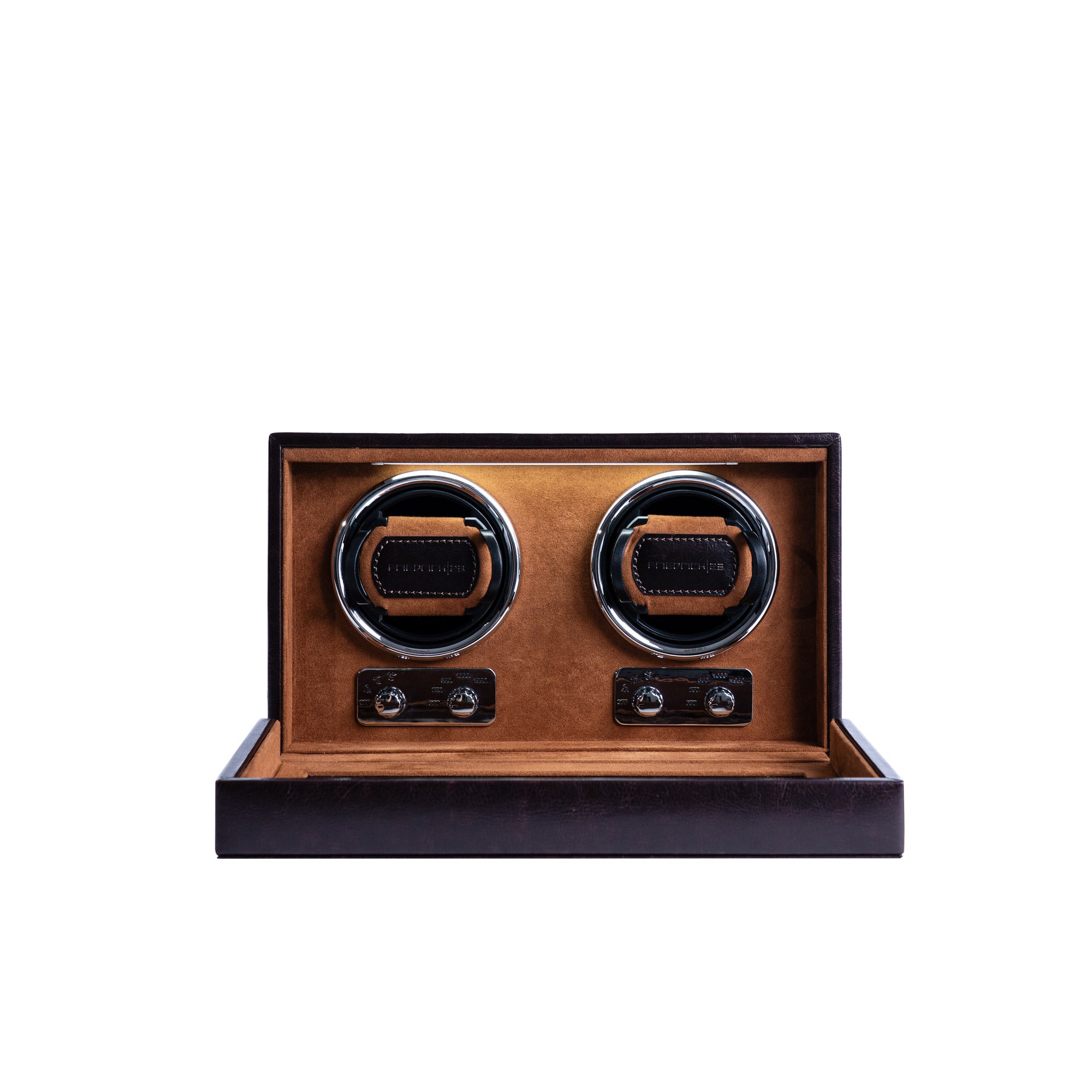 Bond watch winder for 2 watches with LED lighting