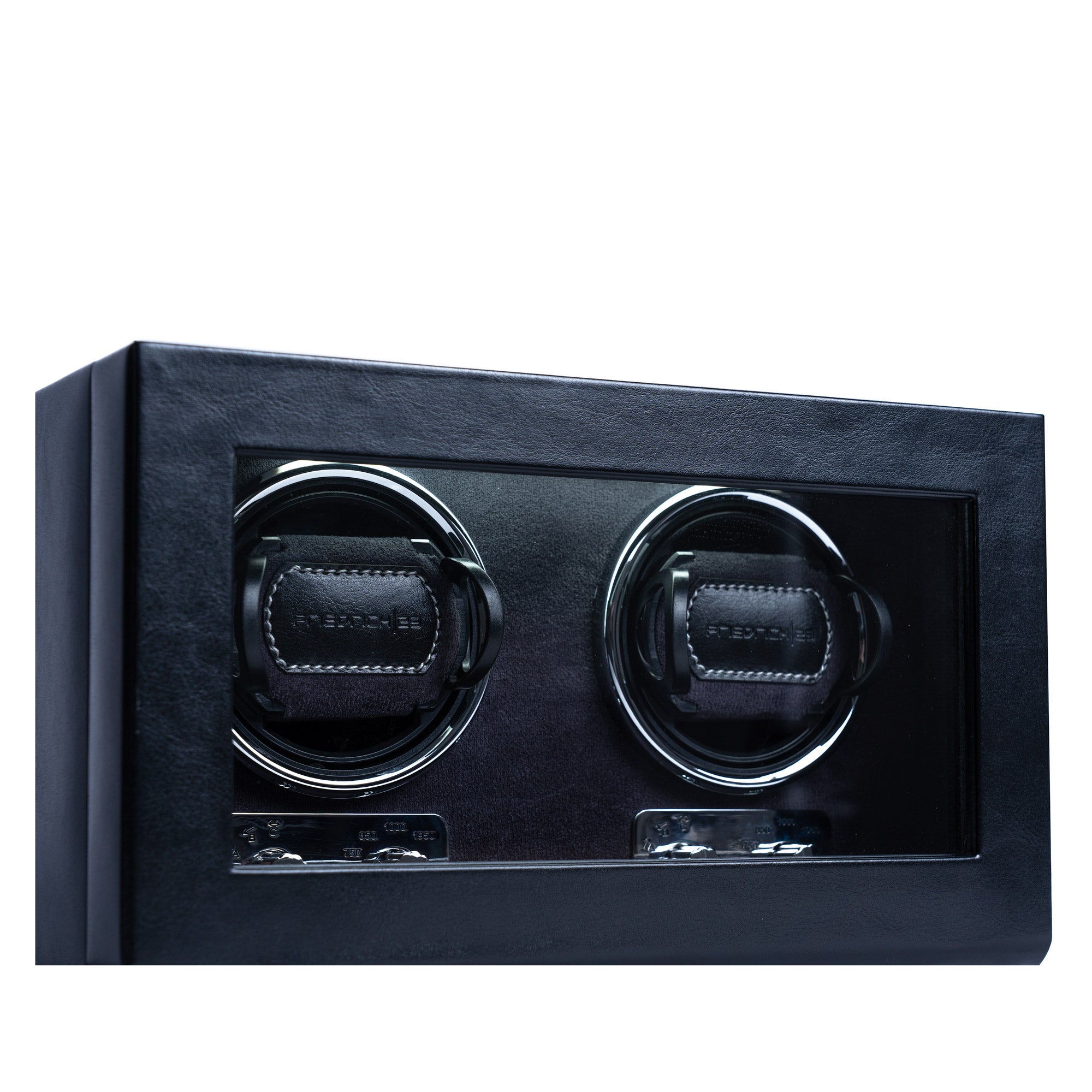 Bond watch winder for 2 watches with LED lighting