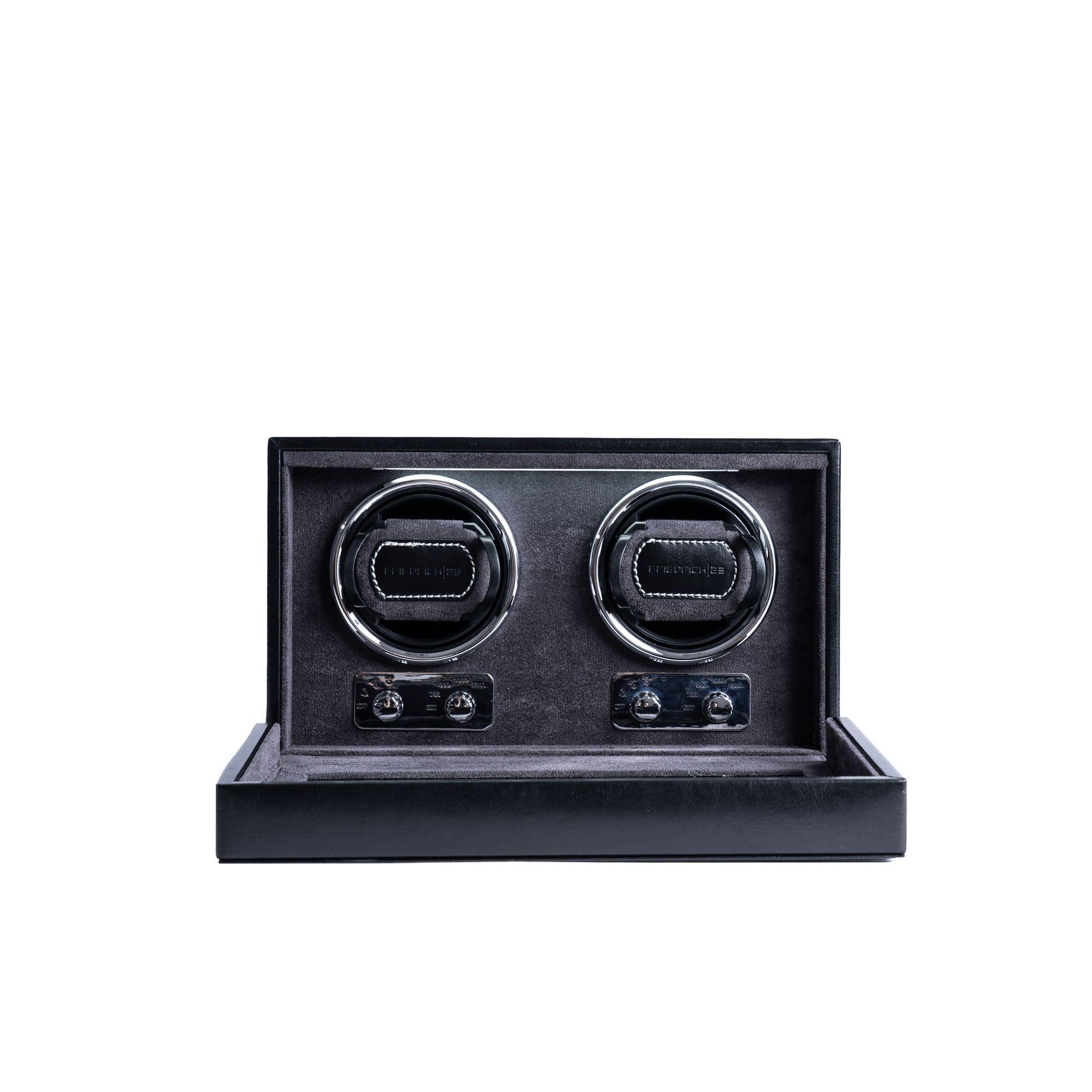 Bond watch winder for 2 watches with LED lighting