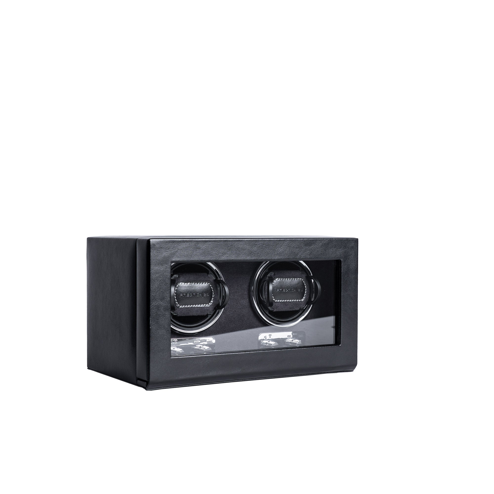 Bond watch winder for 2 watches with LED lighting