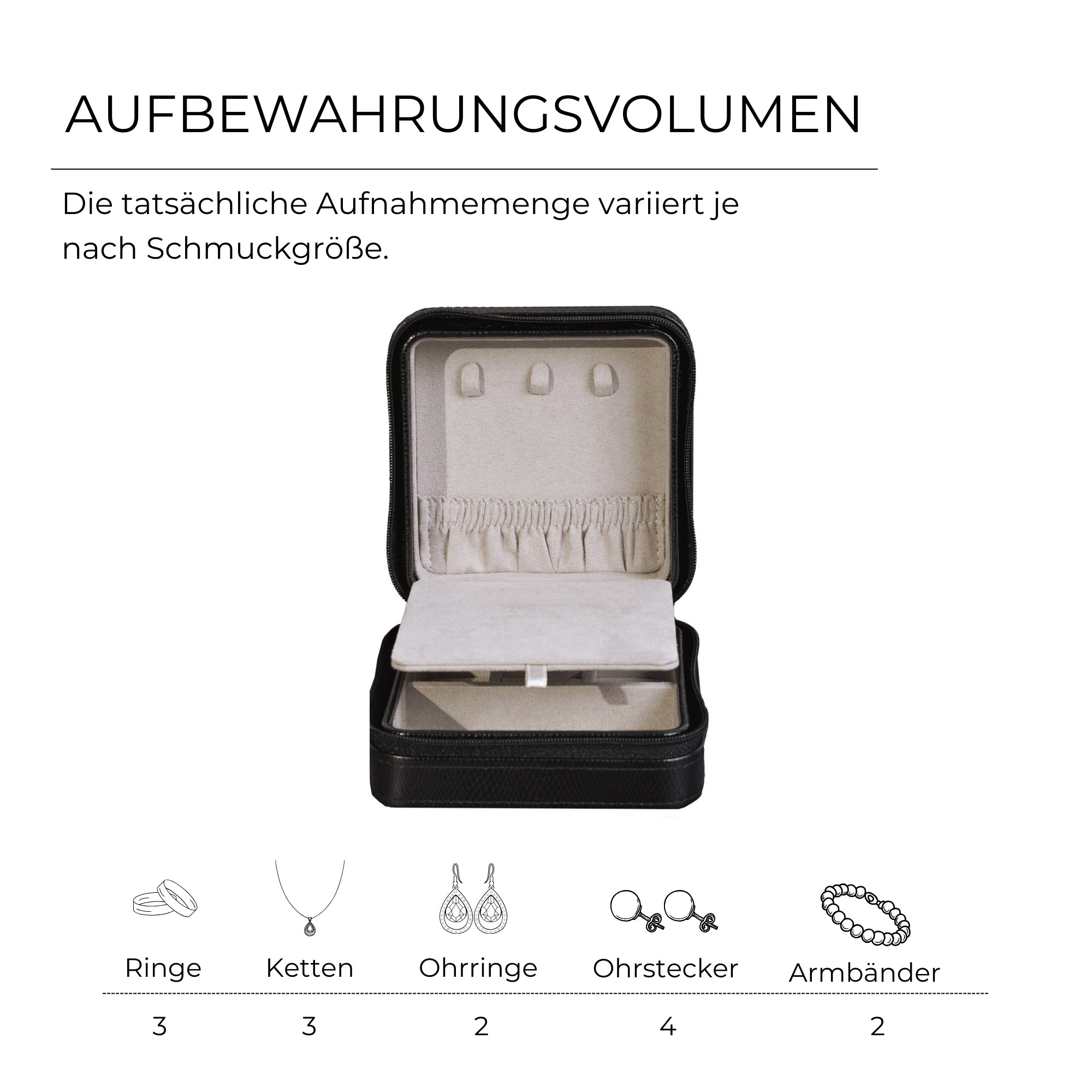 MILANO Schmucketui in Lizard Optik