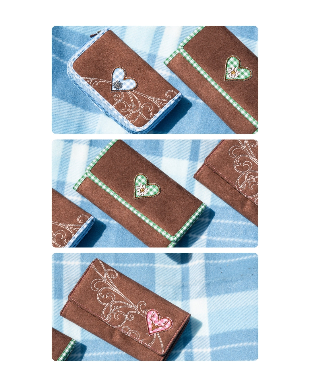 BAVARIA Damen Geldbörse mit Reißverschluss