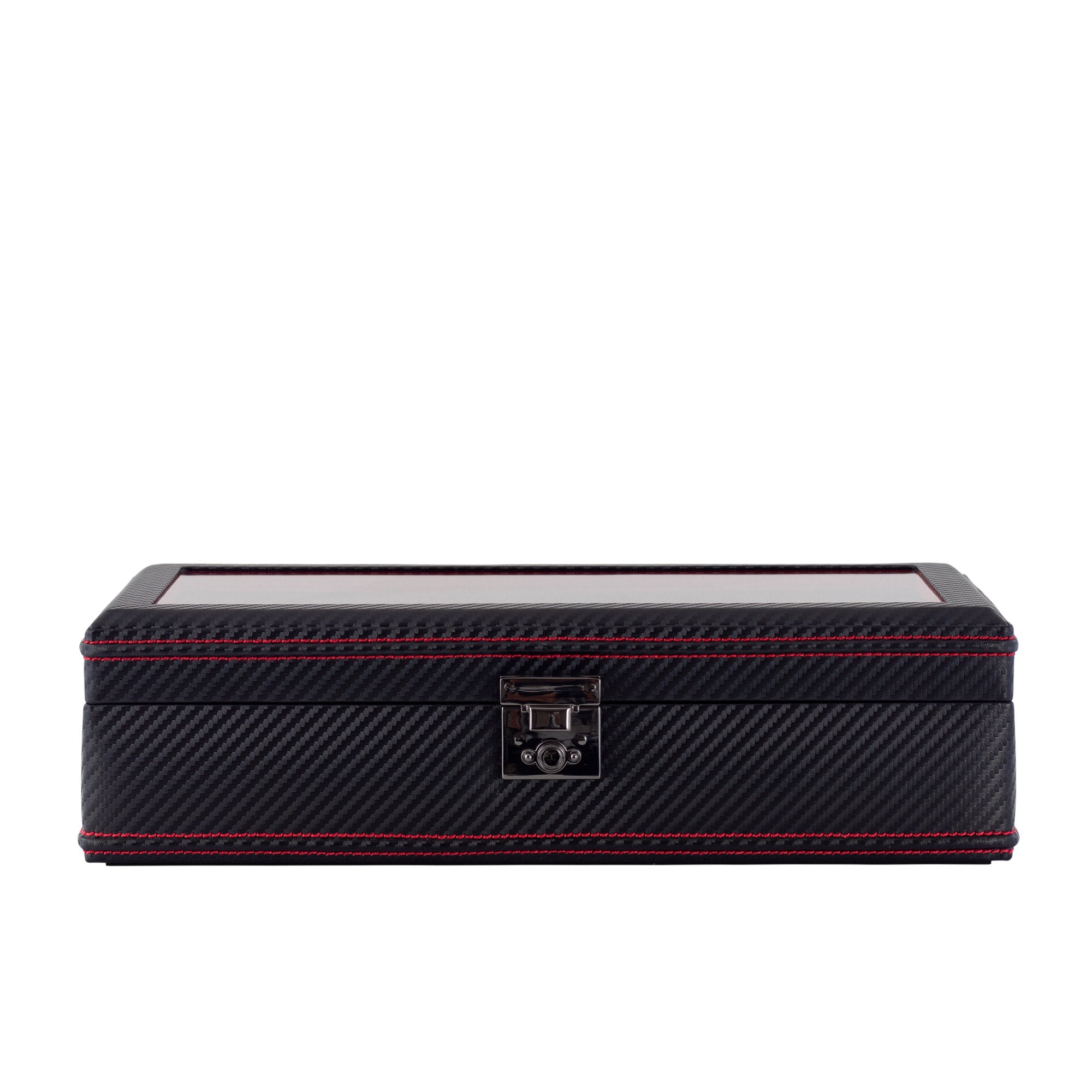 CARBON Uhrenbox für 10 Uhren (auch XXL Uhren)