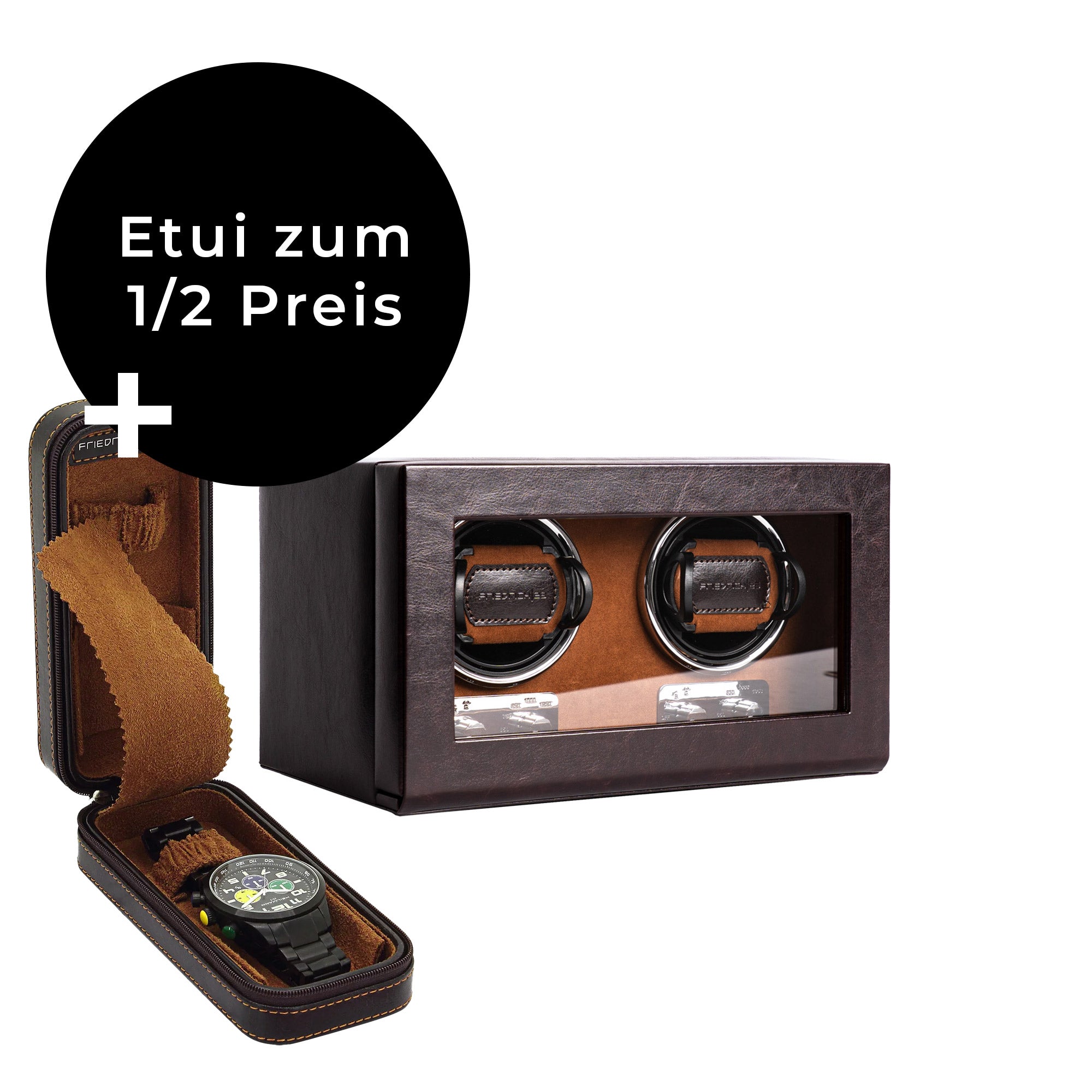 2er Uhrenbeweger inkl. 2er Uhrenetui