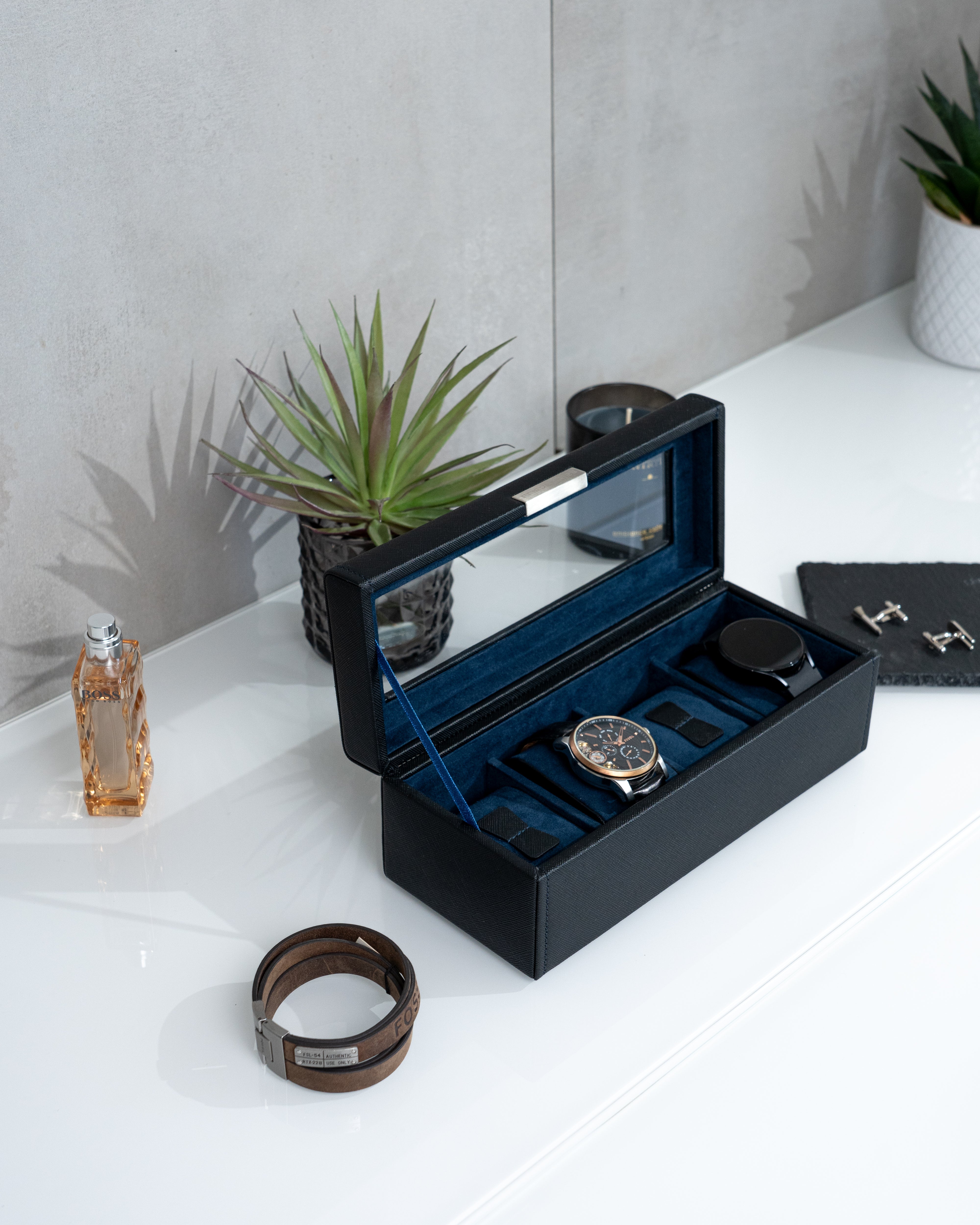 BOND CG Uhrenbox für 4 Uhren