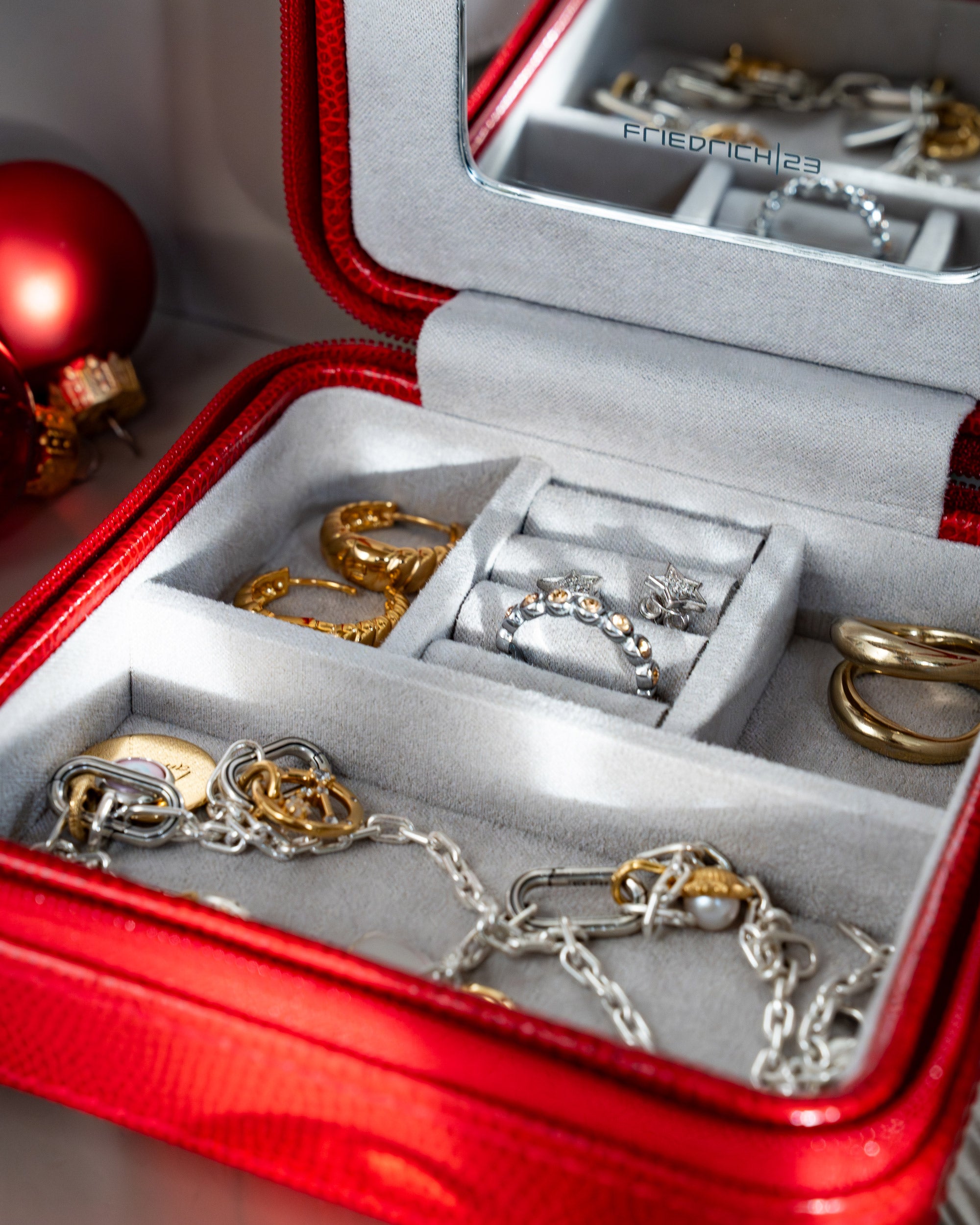 MILANO Schmucketui in Lizard Optik