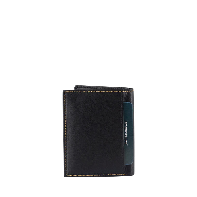 Leather wallet with RFID scan protection